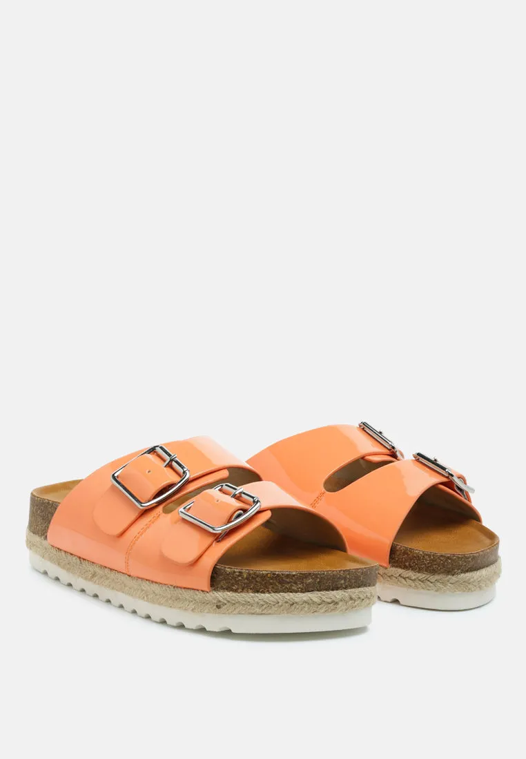 buckled espadrille detail slip-on