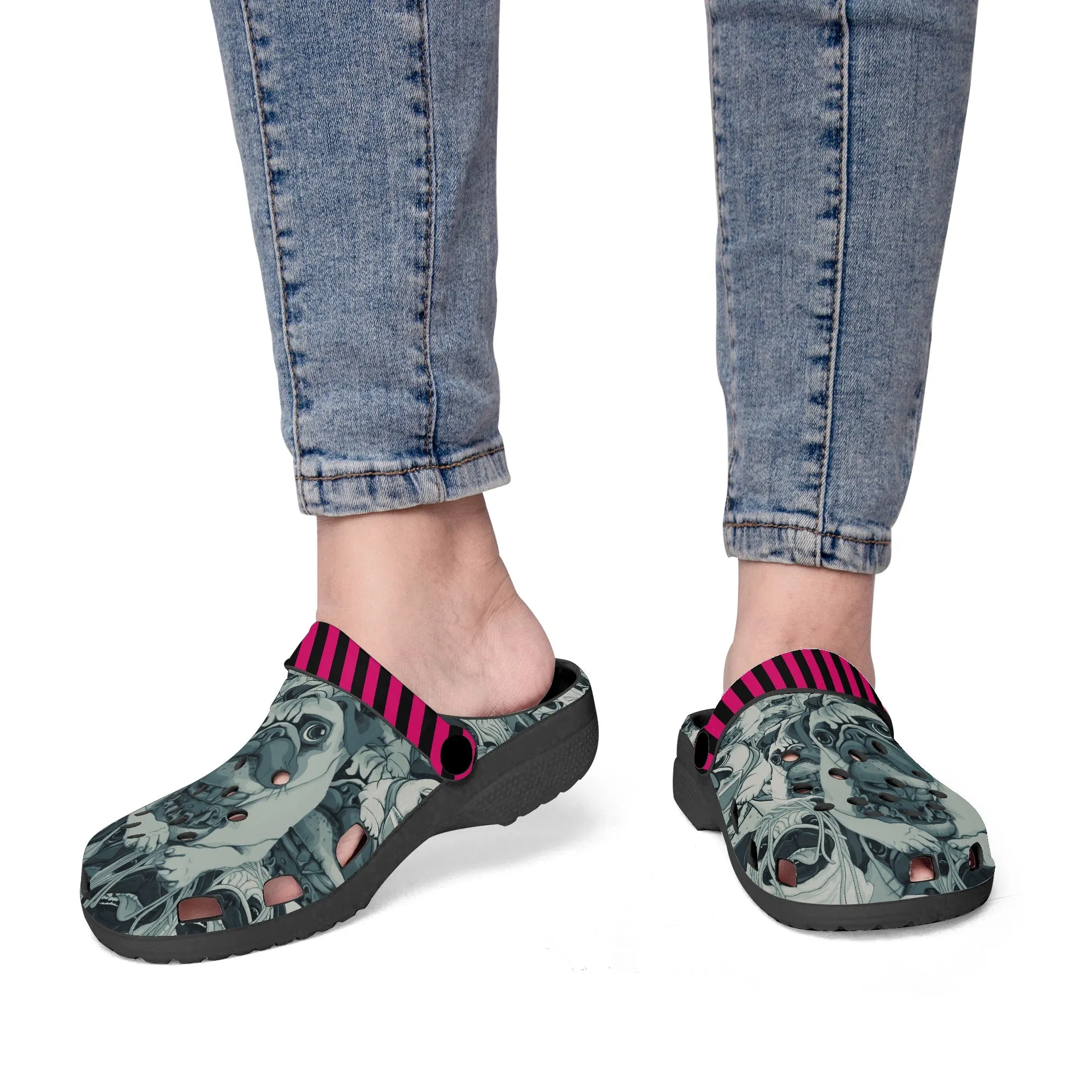 Burger & Pug Clogs