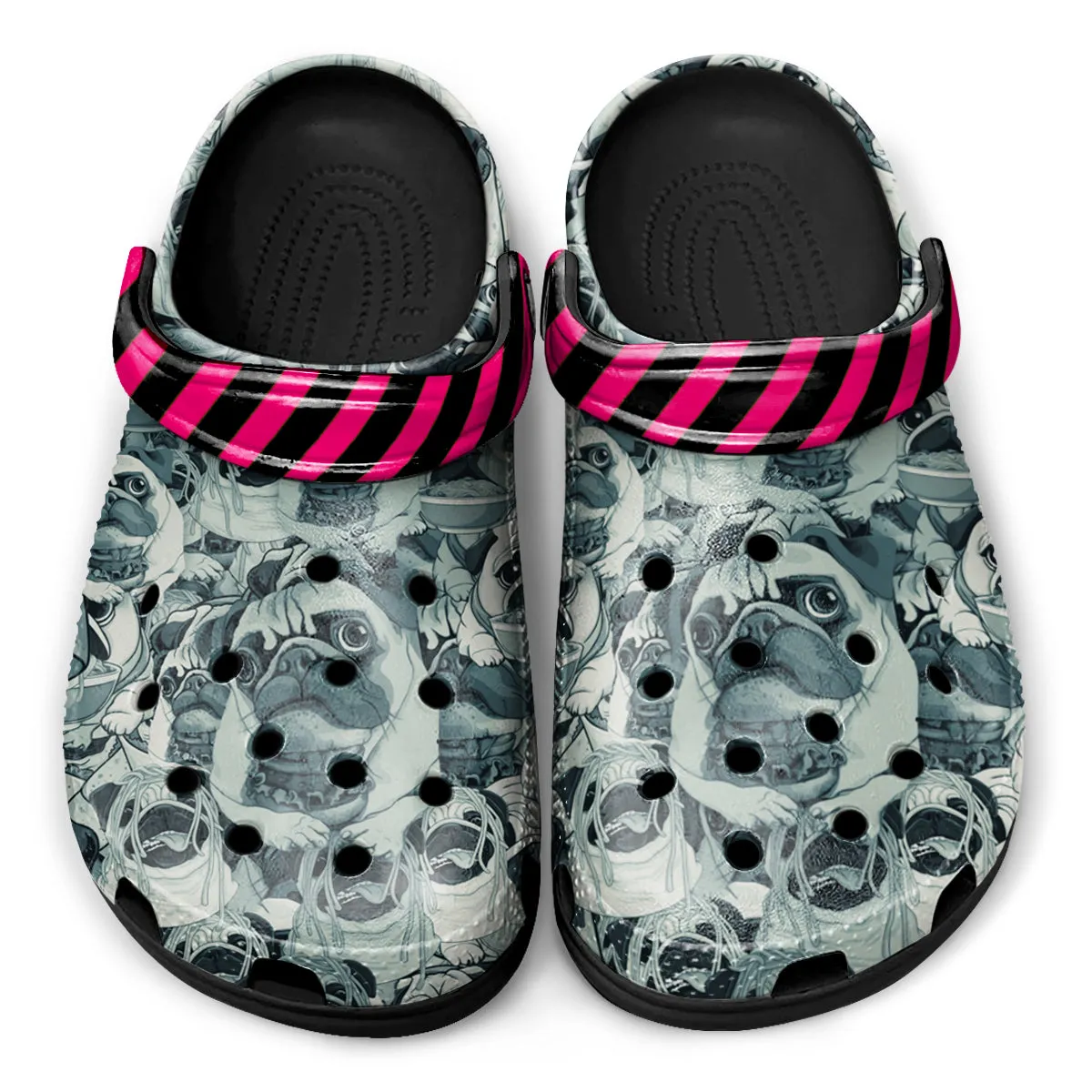 Burger & Pug Clogs