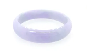 Burmese Lavender Jadeite Comfort Fit Bangle