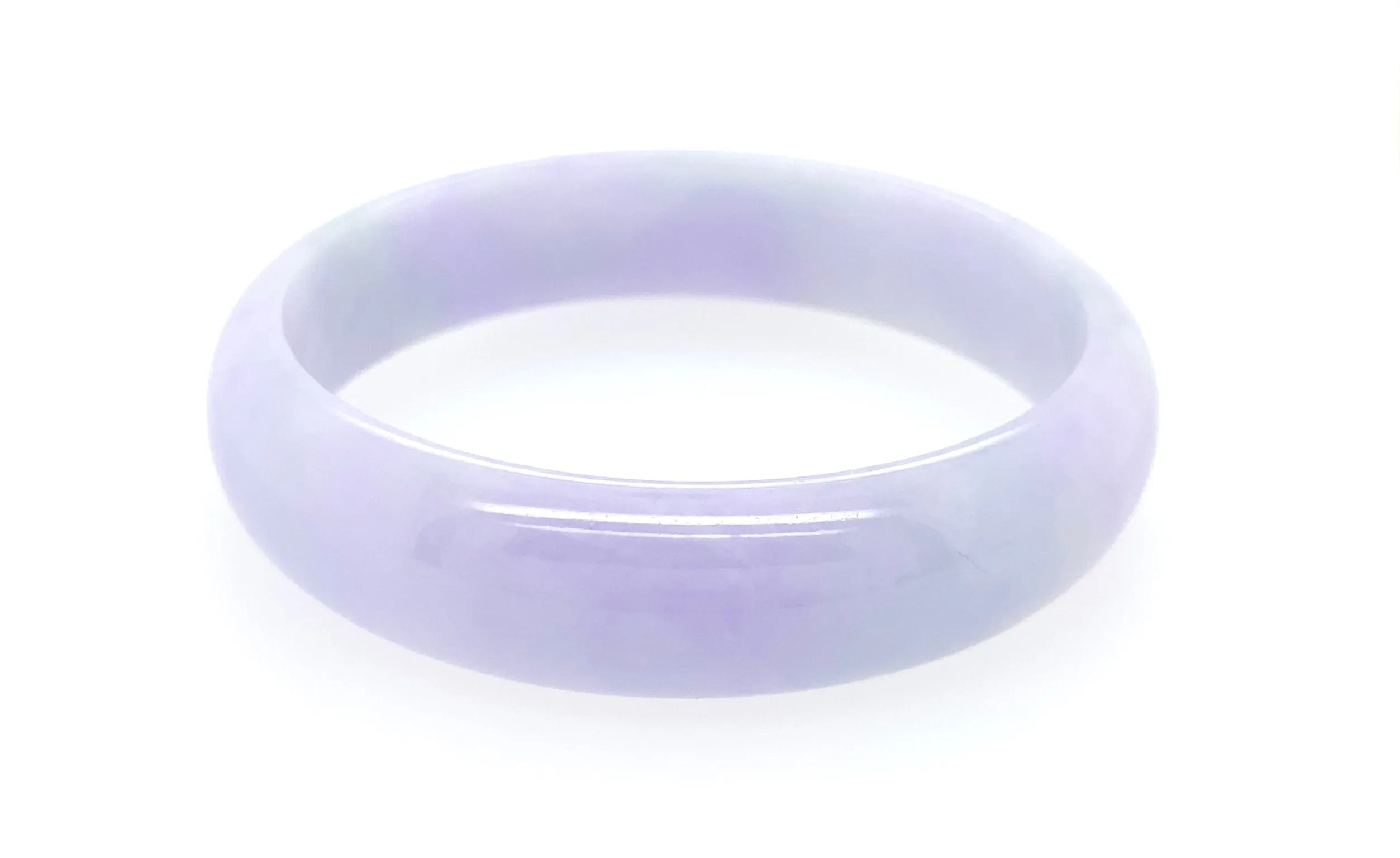 Burmese Lavender Jadeite Comfort Fit Bangle