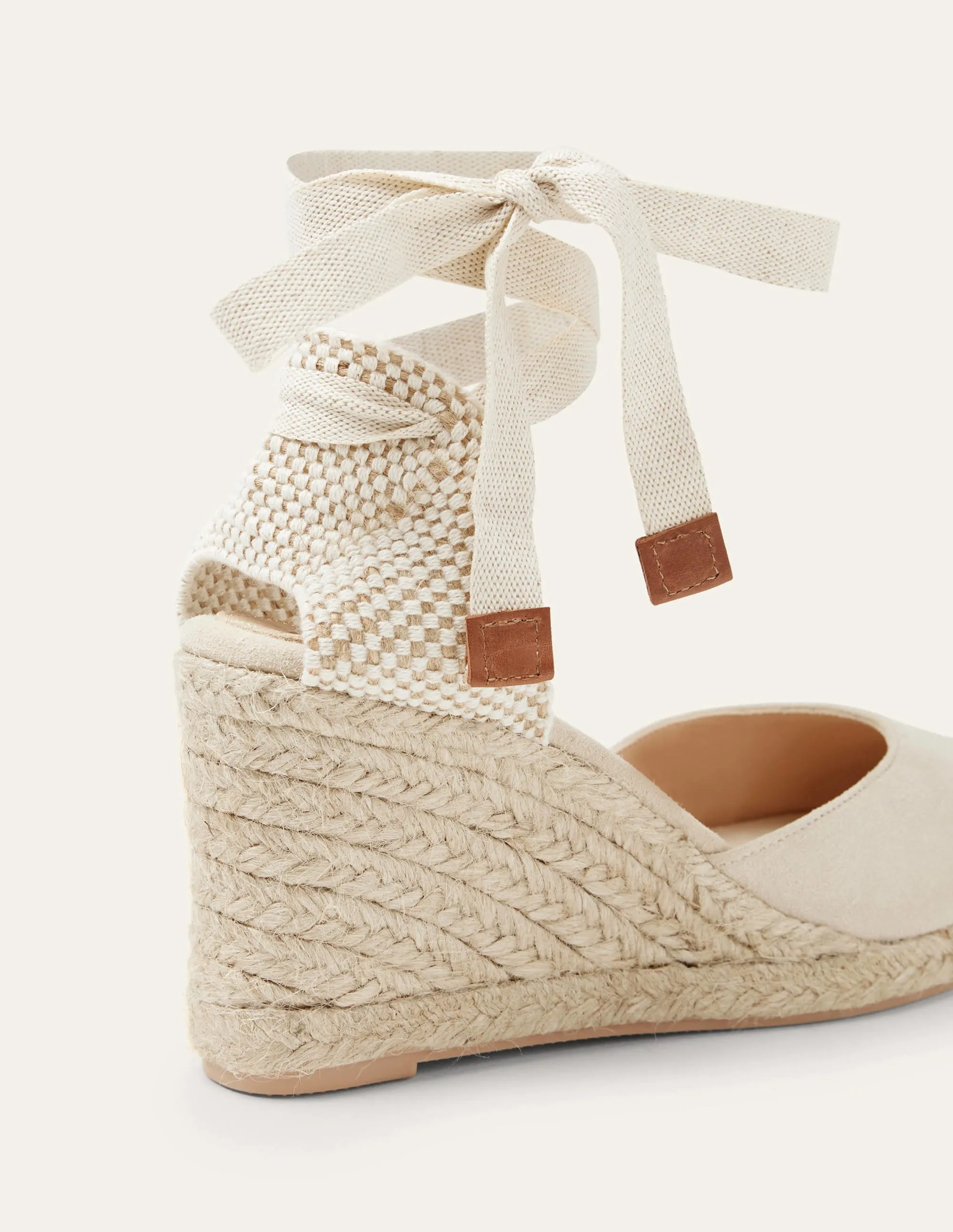 Cassie High Espadrille Wedges-Oatmeal