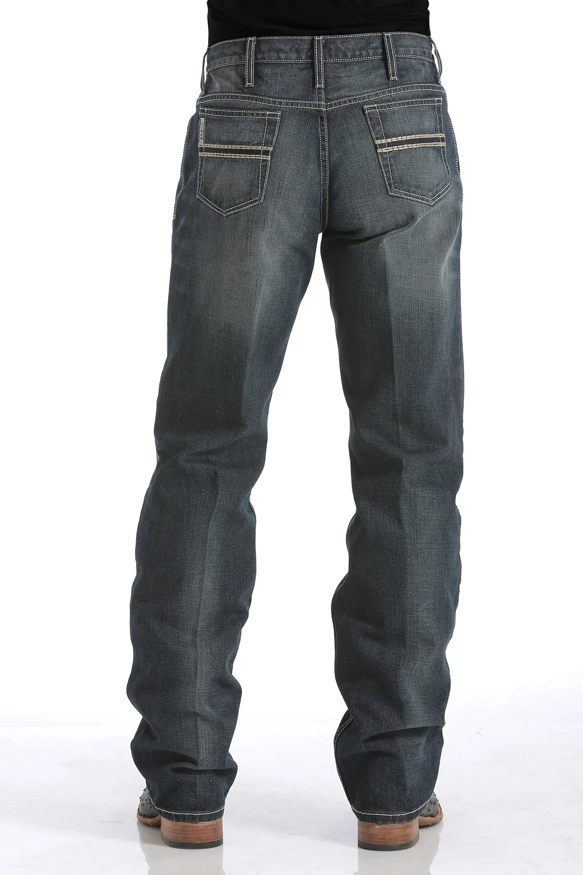 CINCH Men's Relaxed Fit White Label Jeans - Dark Stonewash