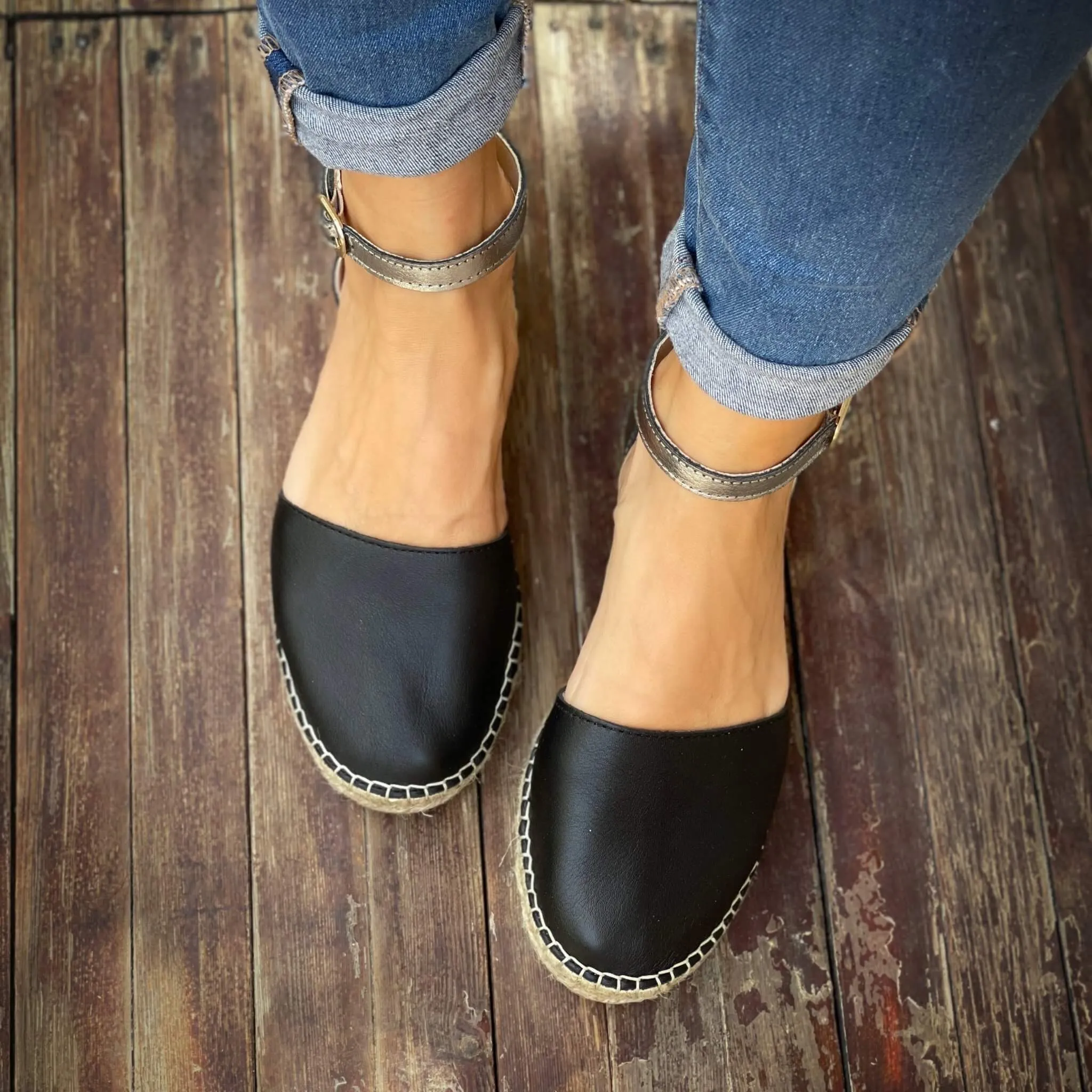 City Espadrille in Midnight Pewter