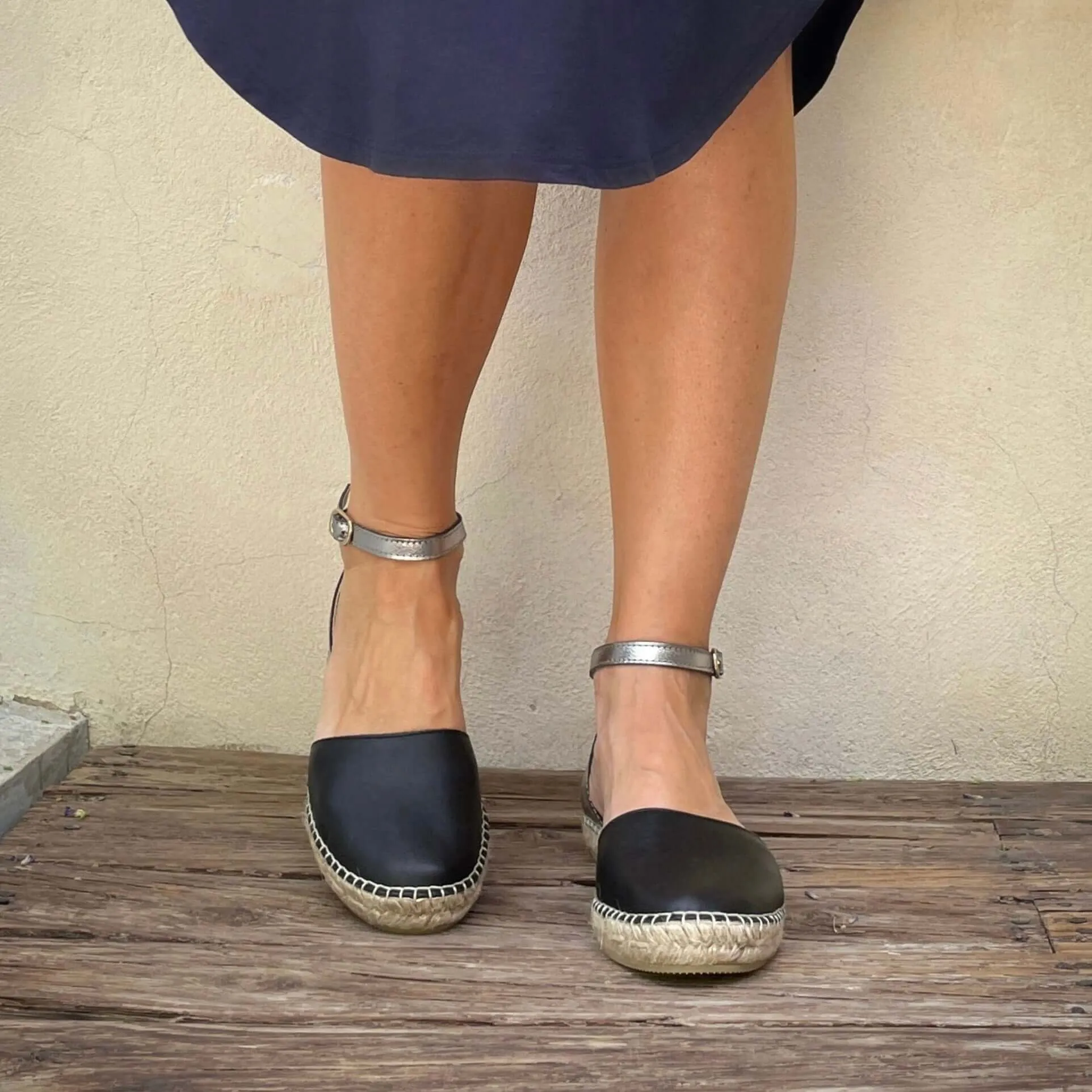 City Espadrille in Midnight Pewter