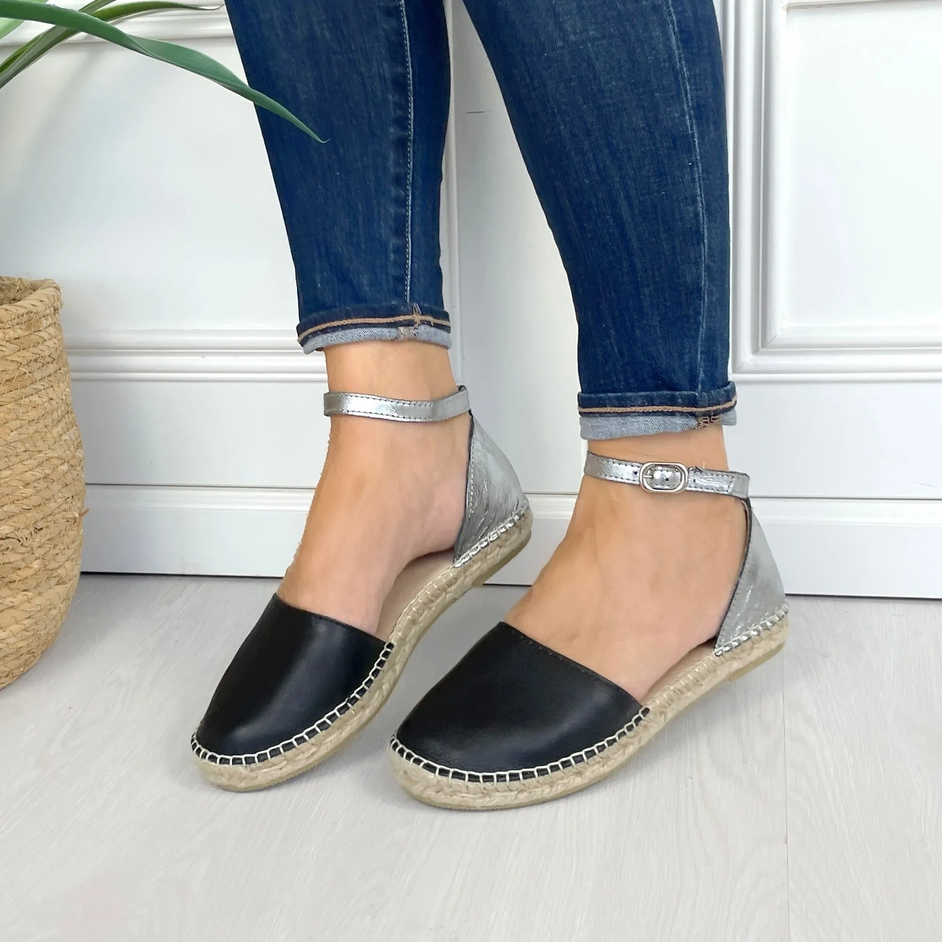 City Espadrille in Midnight Pewter