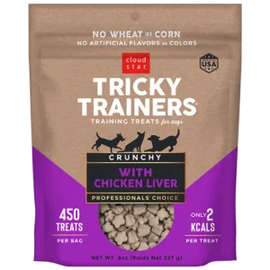 Cloud Star Tricky Trainers Chicken Liver Flavor Crunchy Dog Treats