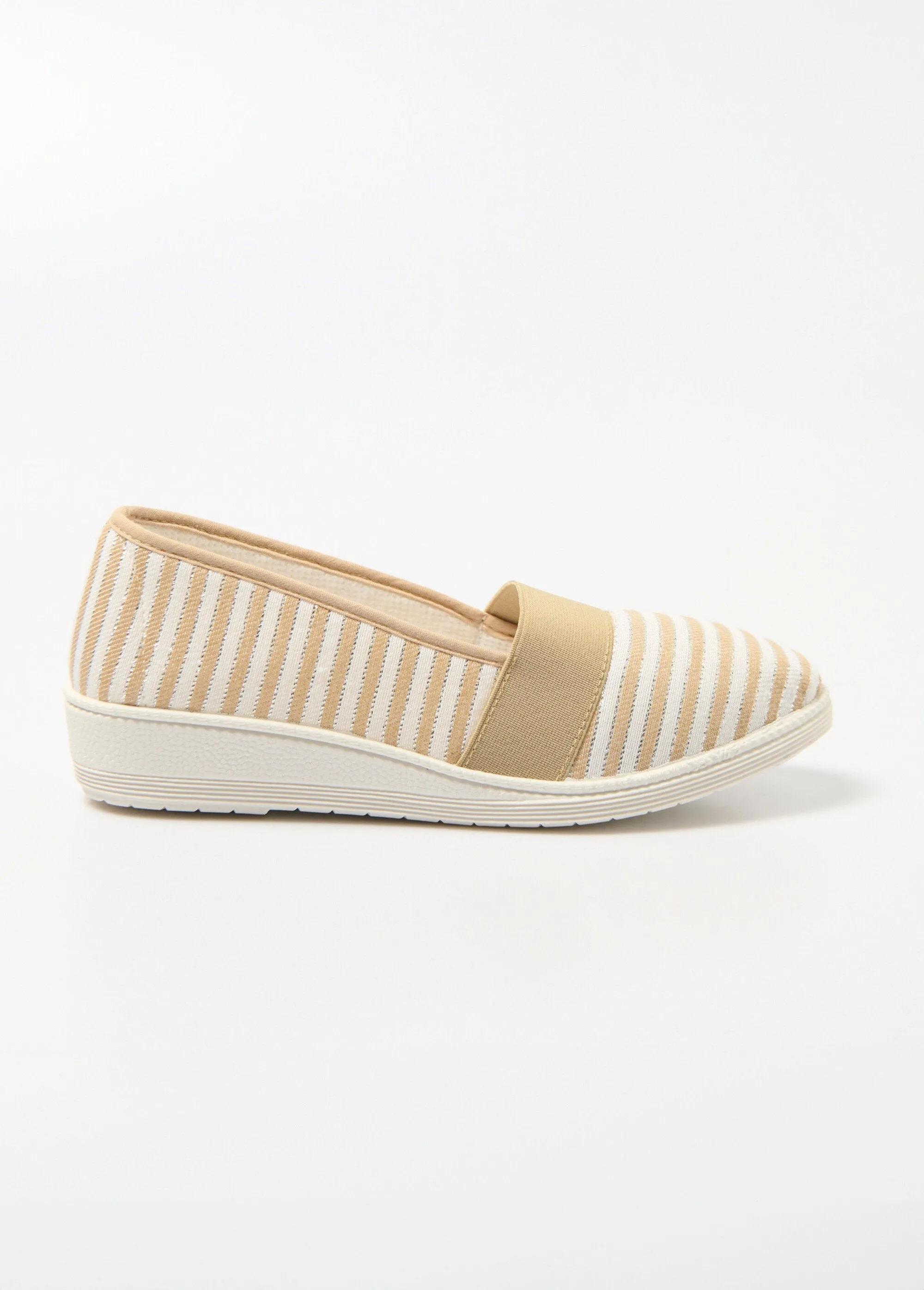 Comfort width elasticated espadrilles