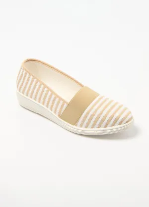 Comfort width elasticated espadrilles