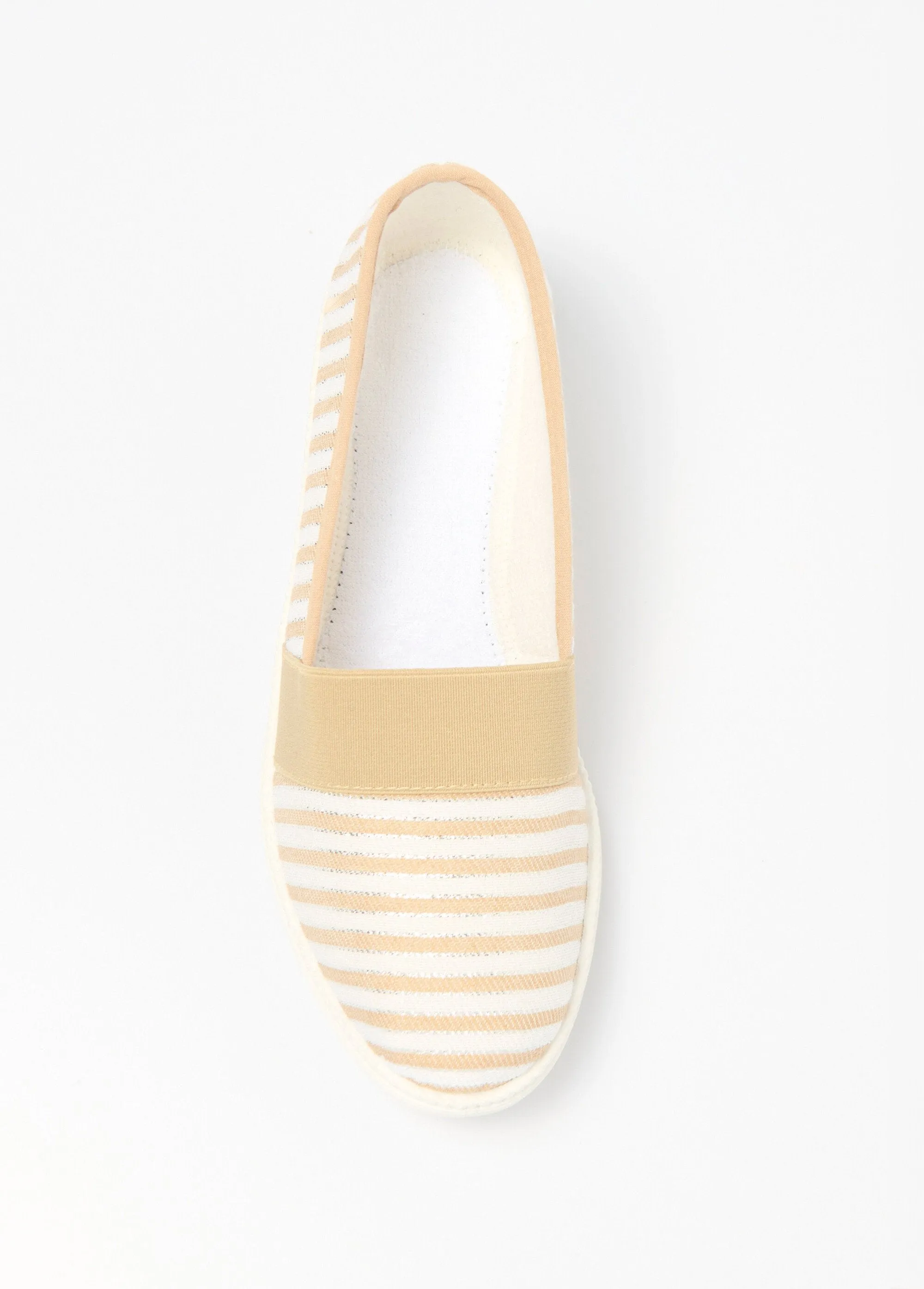Comfort width elasticated espadrilles