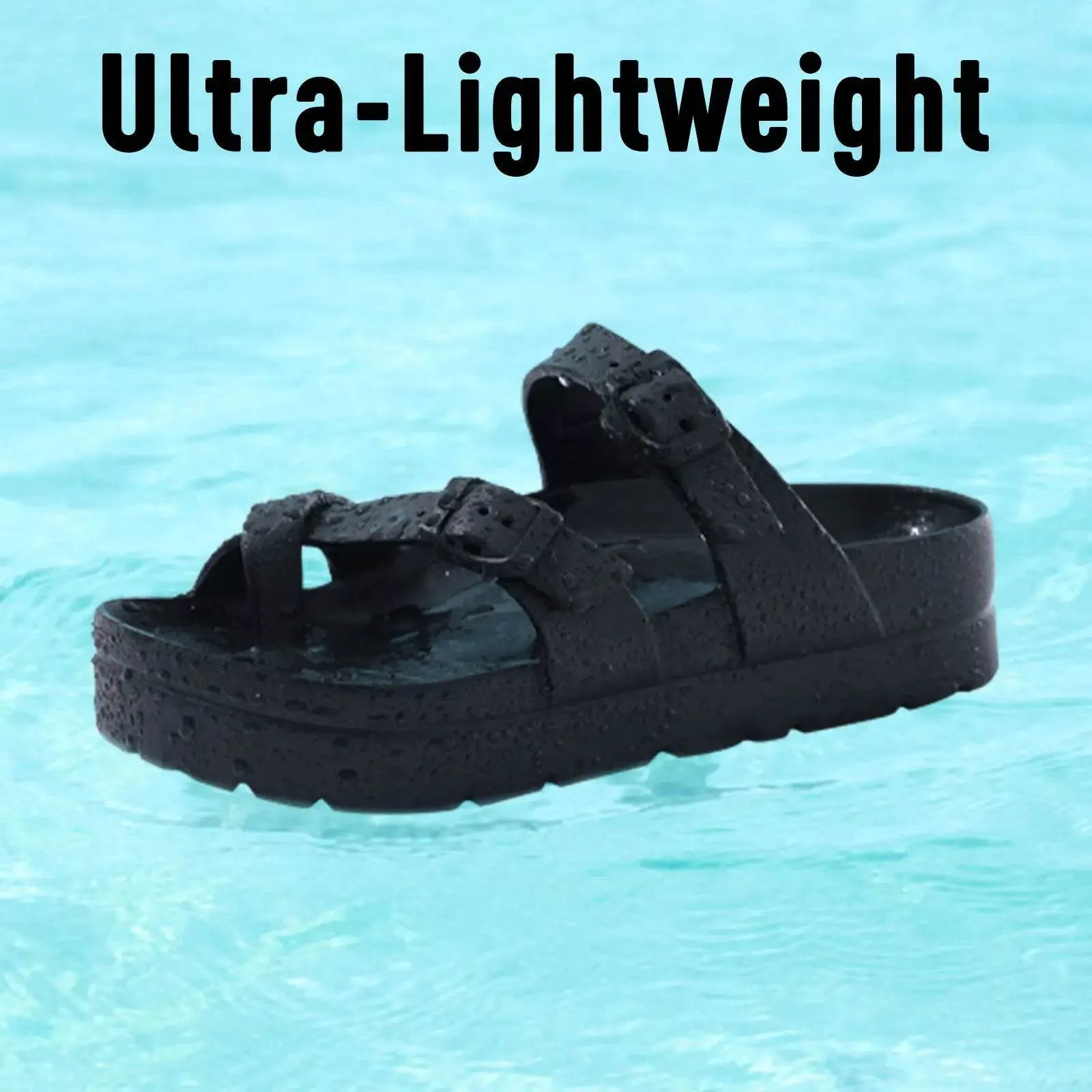 Comwarm Fashion Women's Clogs Sandals Platform Flip-flops Female Outdoor Thick Sole Beach Sandals with Arch Support Home Sandals
