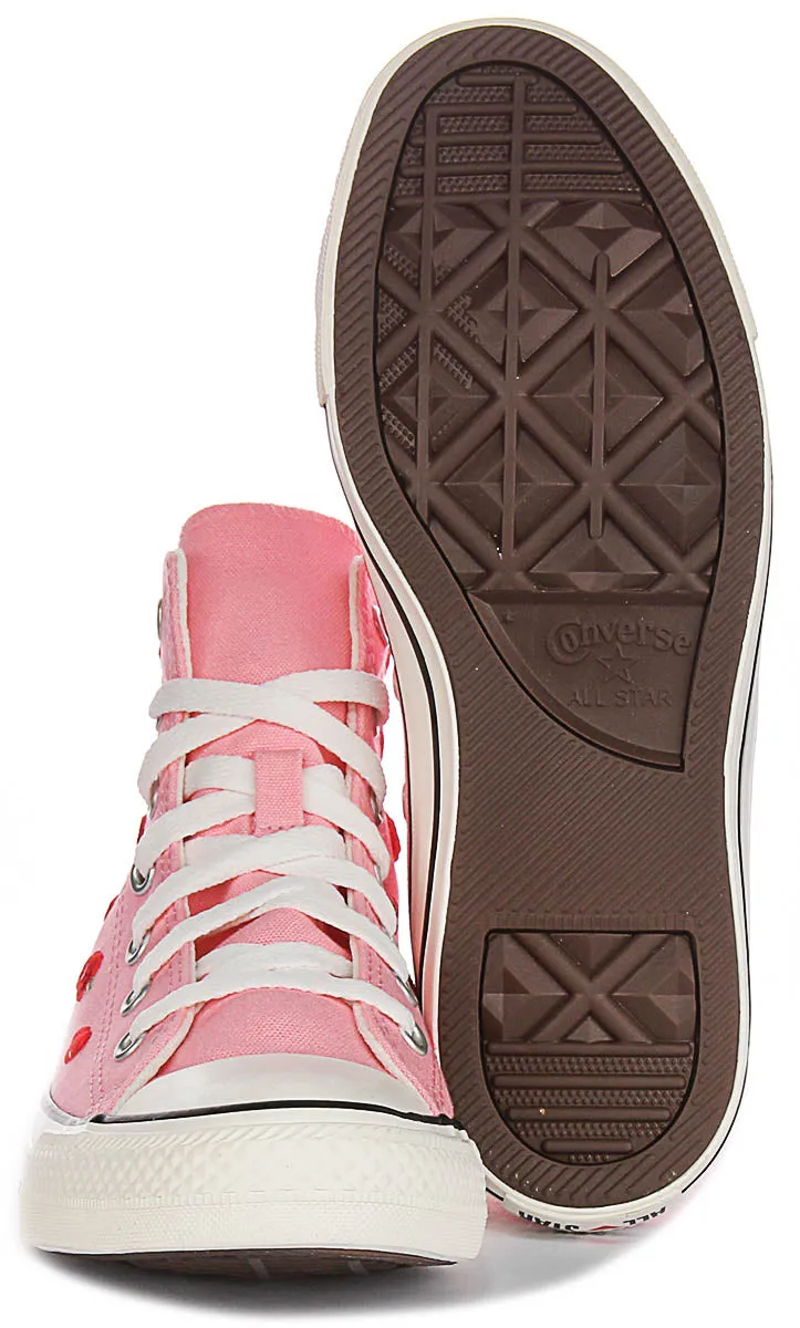 Converse All Star A12624C Heart & Roses In Pink For Junior