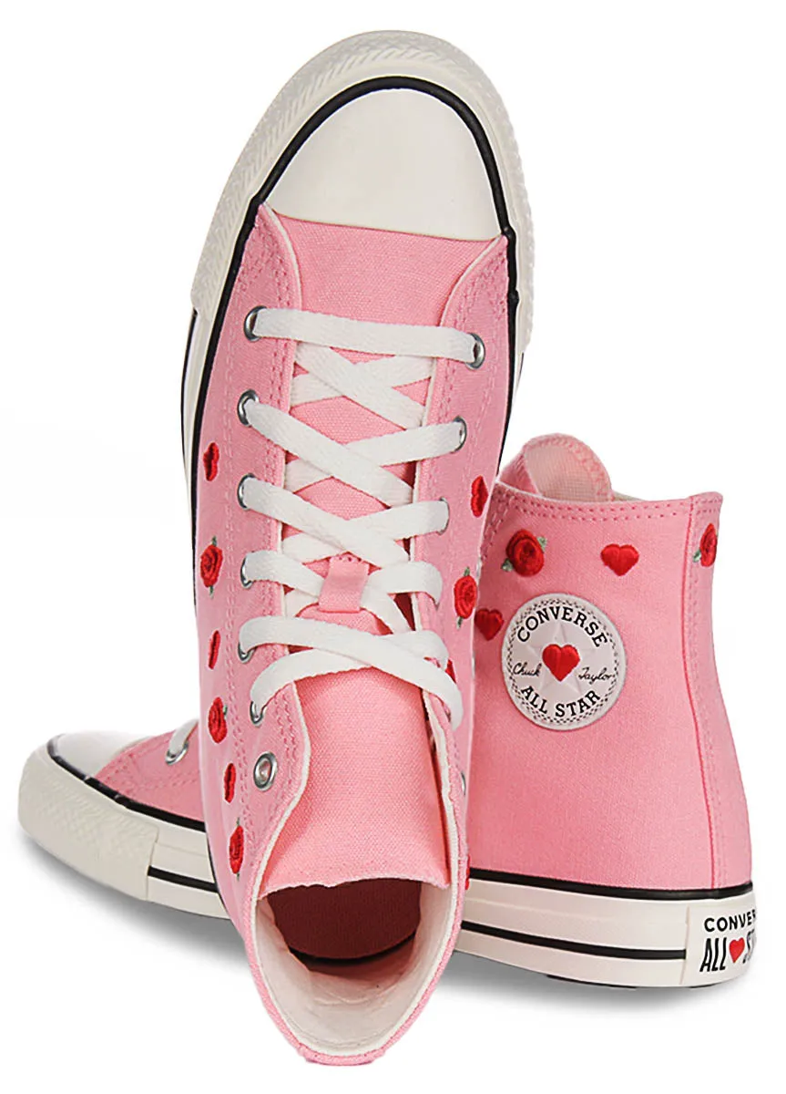 Converse All Star A12624C Heart & Roses In Pink For Junior