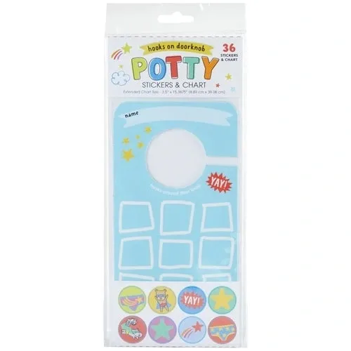 C.R. Gibson Potty Super Hero Door Knob Reward Sticker Set