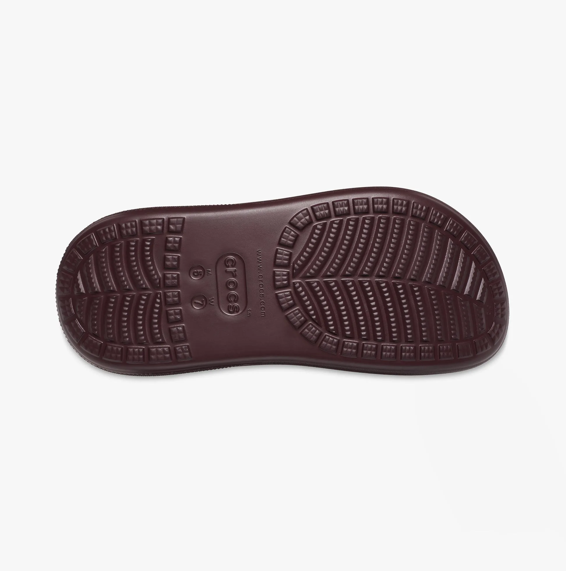 Crocs 207521-6WD CLASSIC CRUSH Womens Clogs Dark Cherry