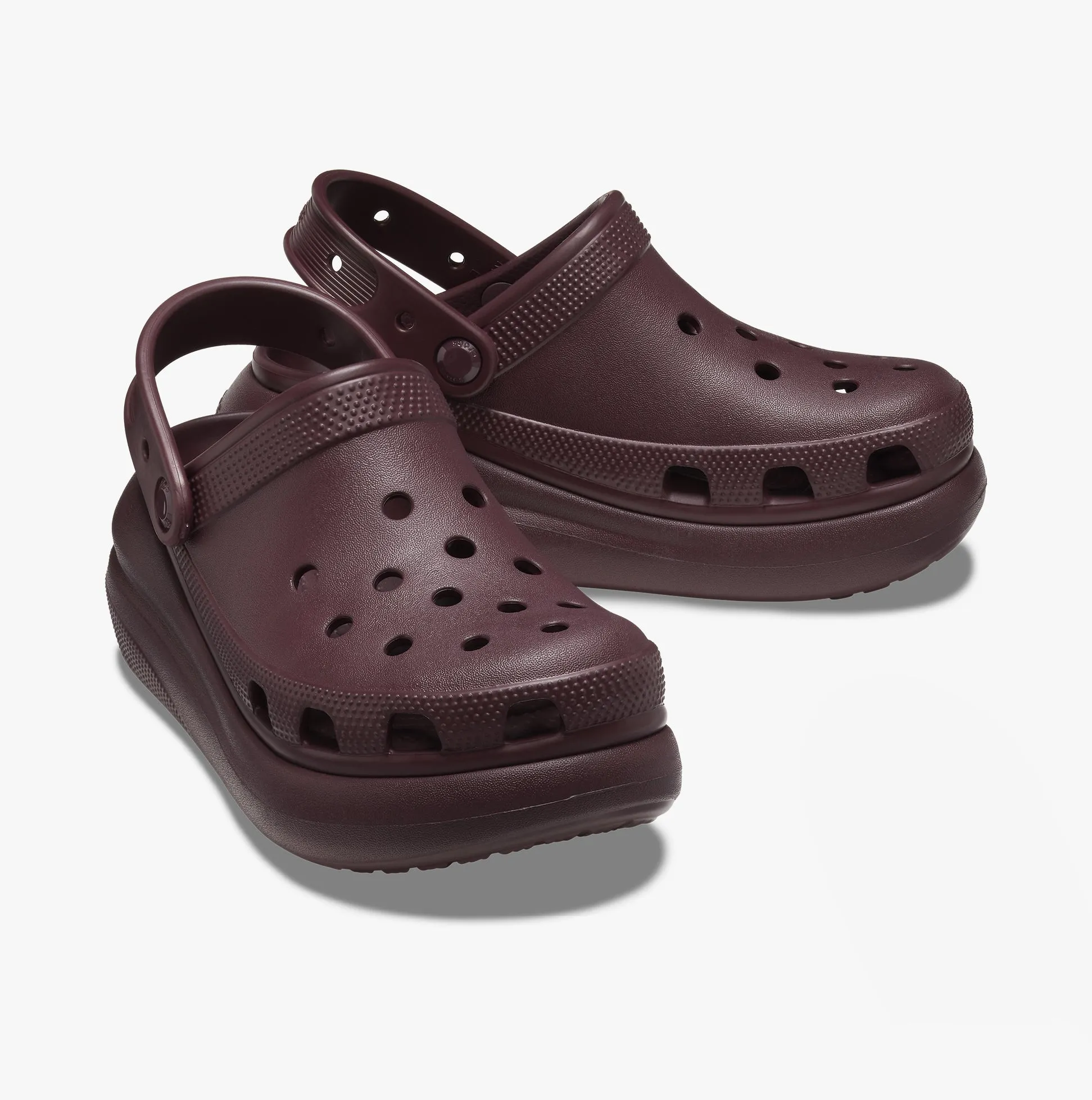 Crocs 207521-6WD CLASSIC CRUSH Womens Clogs Dark Cherry