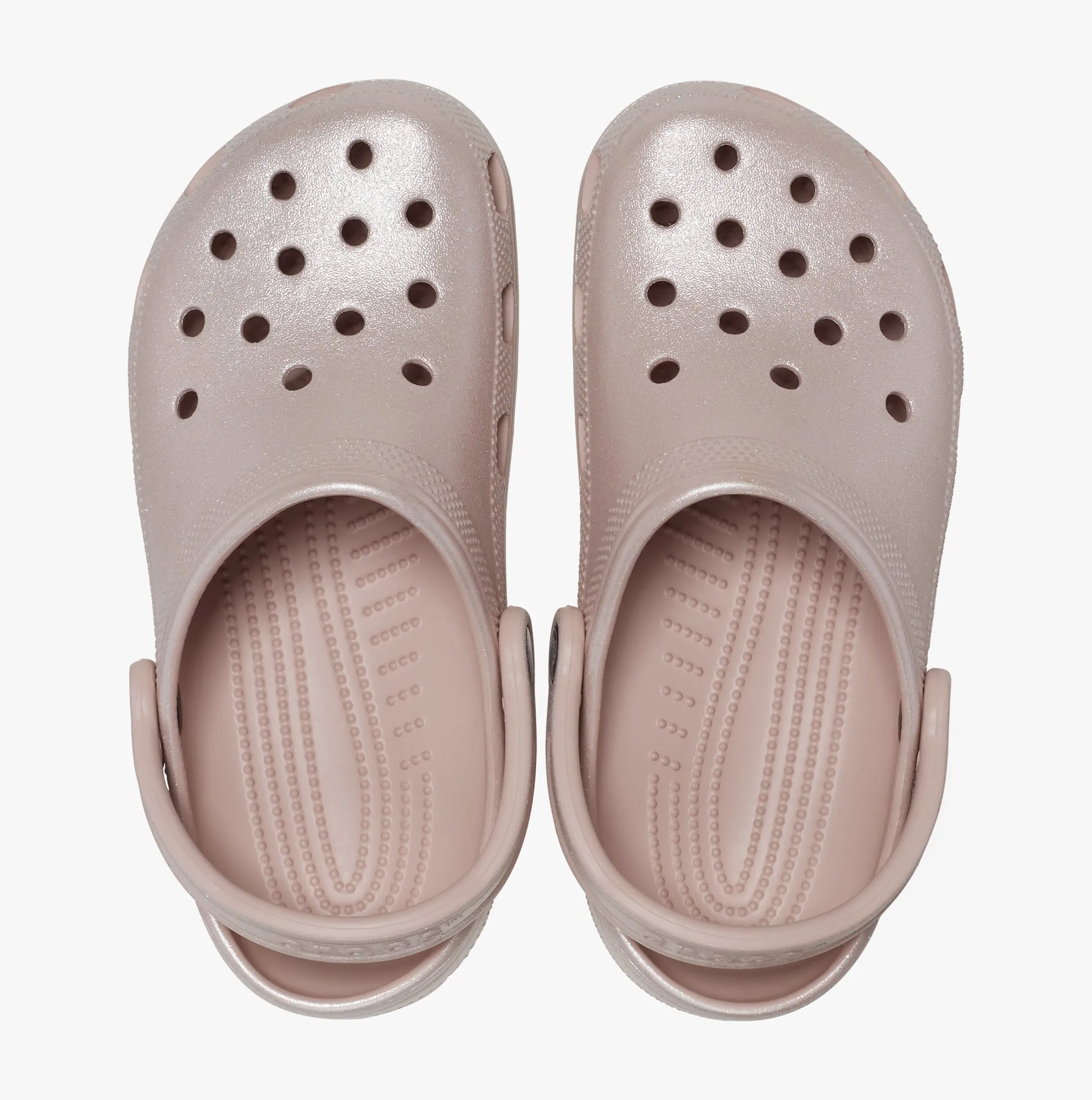 Crocs 208586-6TY CLASSIC SHIMMER Womens Clogs Pink Clay