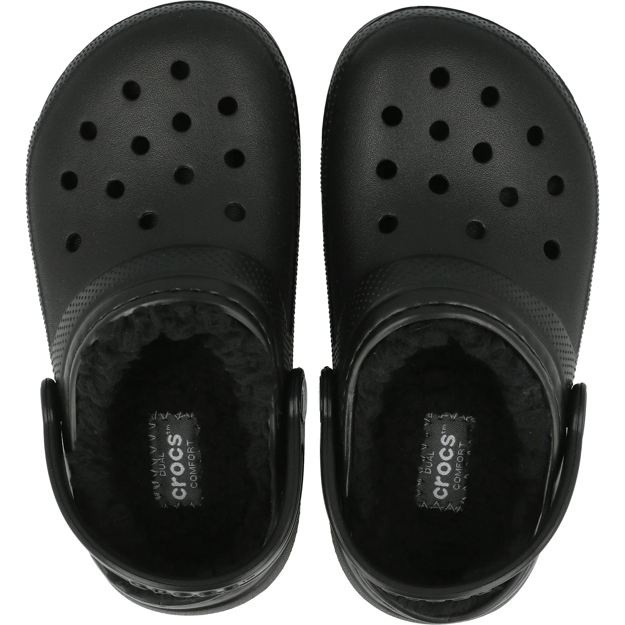 Crocs Kids Classic Lined Black Clogs