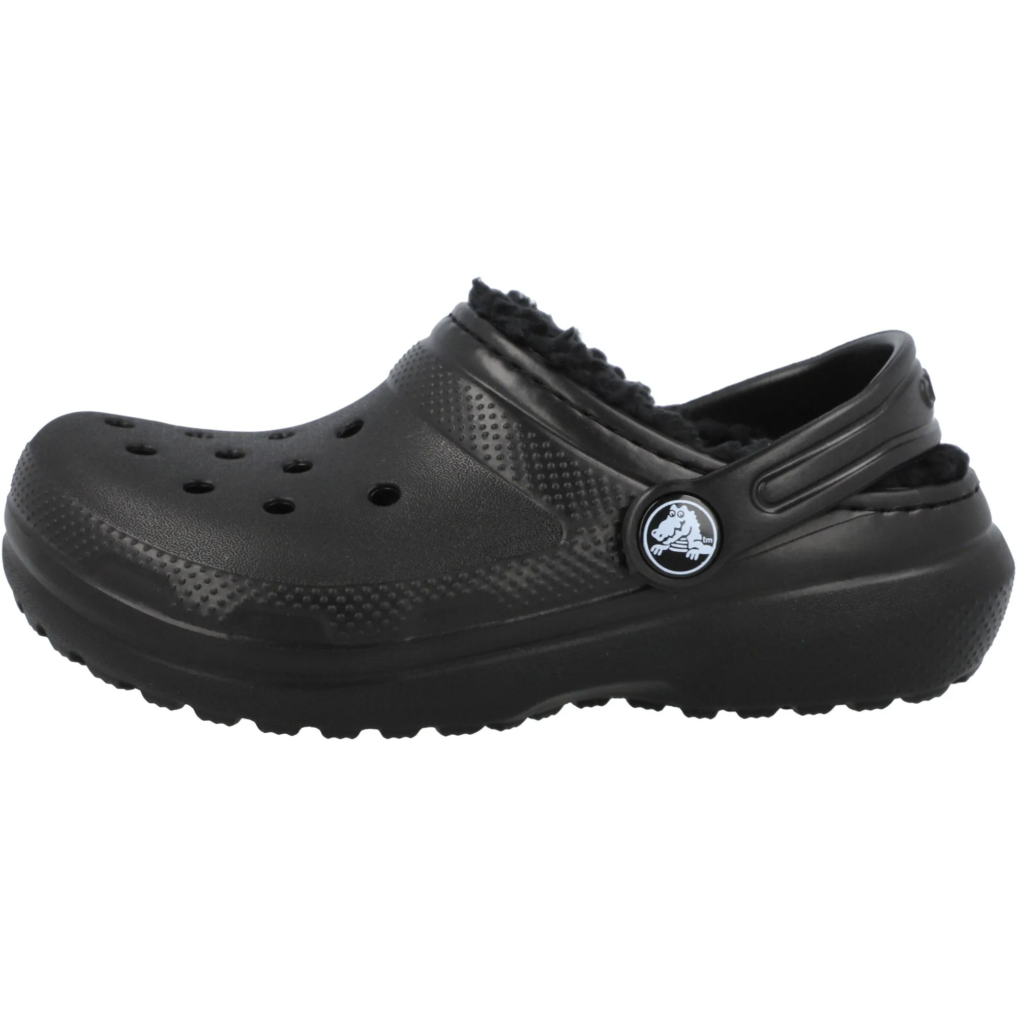 Crocs Kids Classic Lined Black Clogs