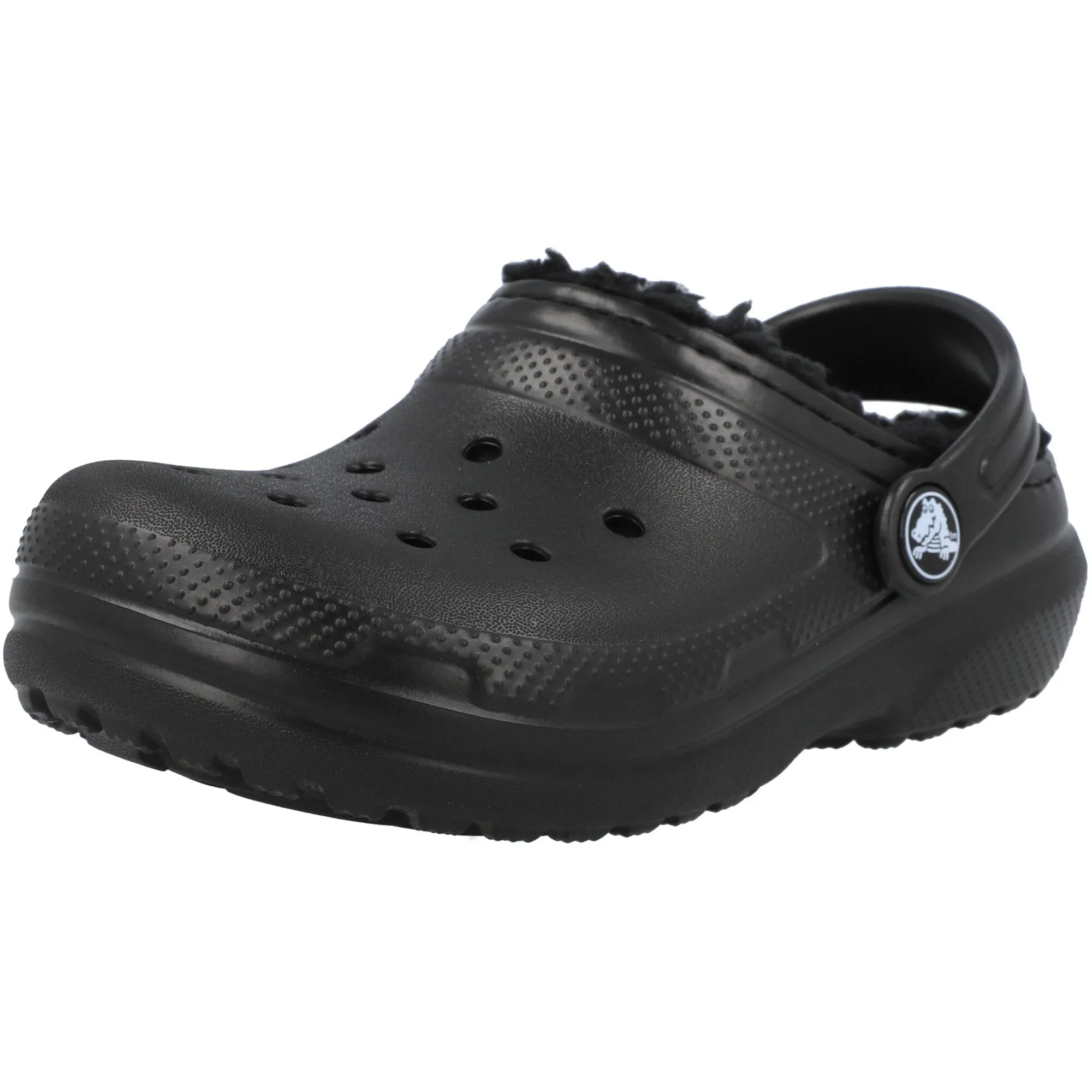 Crocs Kids Classic Lined Black Clogs