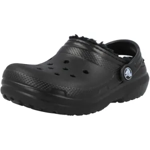 Crocs Kids Classic Lined Black Clogs
