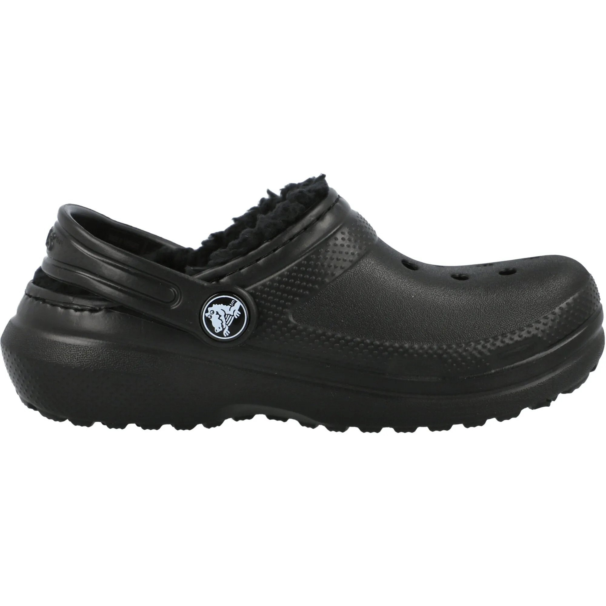 Crocs Kids Classic Lined Black Clogs