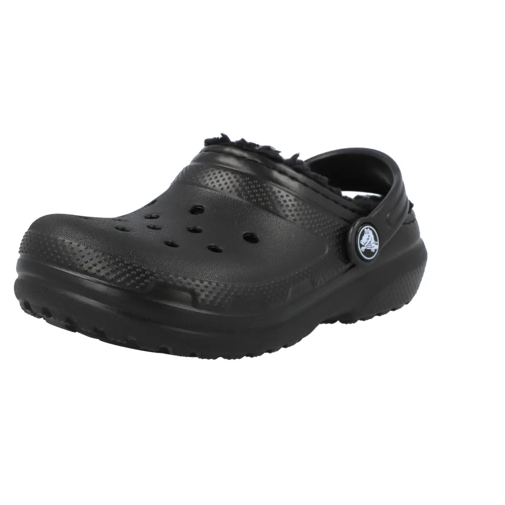 Crocs Kids Classic Lined Black Clogs