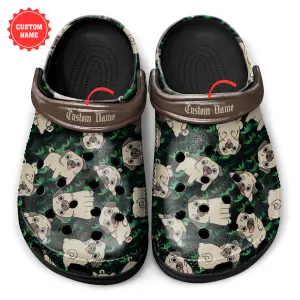 [Custom Name] Clogs Designed For Pug Lovers