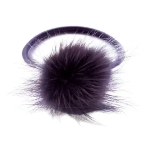 Dark Purple Mink Hair Tie