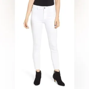 DL1961 Farrow High-Rise Skinny White Jean in Porcelain, Size 26