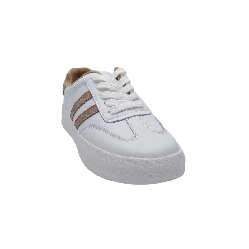Drilleys Womens Beige Chunky Outsole Trainer - Fifty