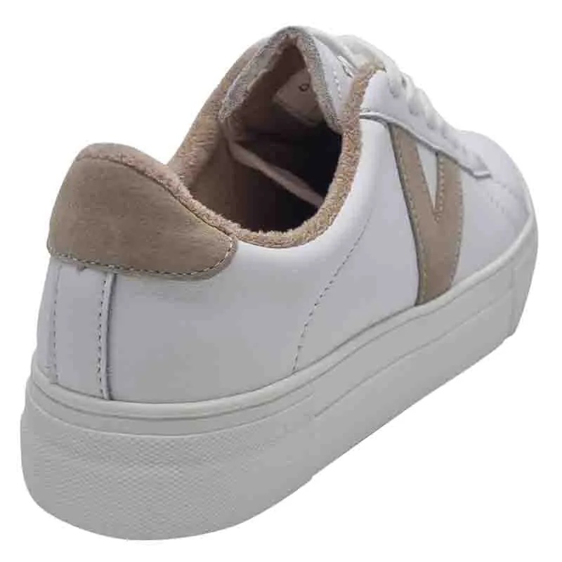 Drilleys Womens White Chunky Trainer - Fifty