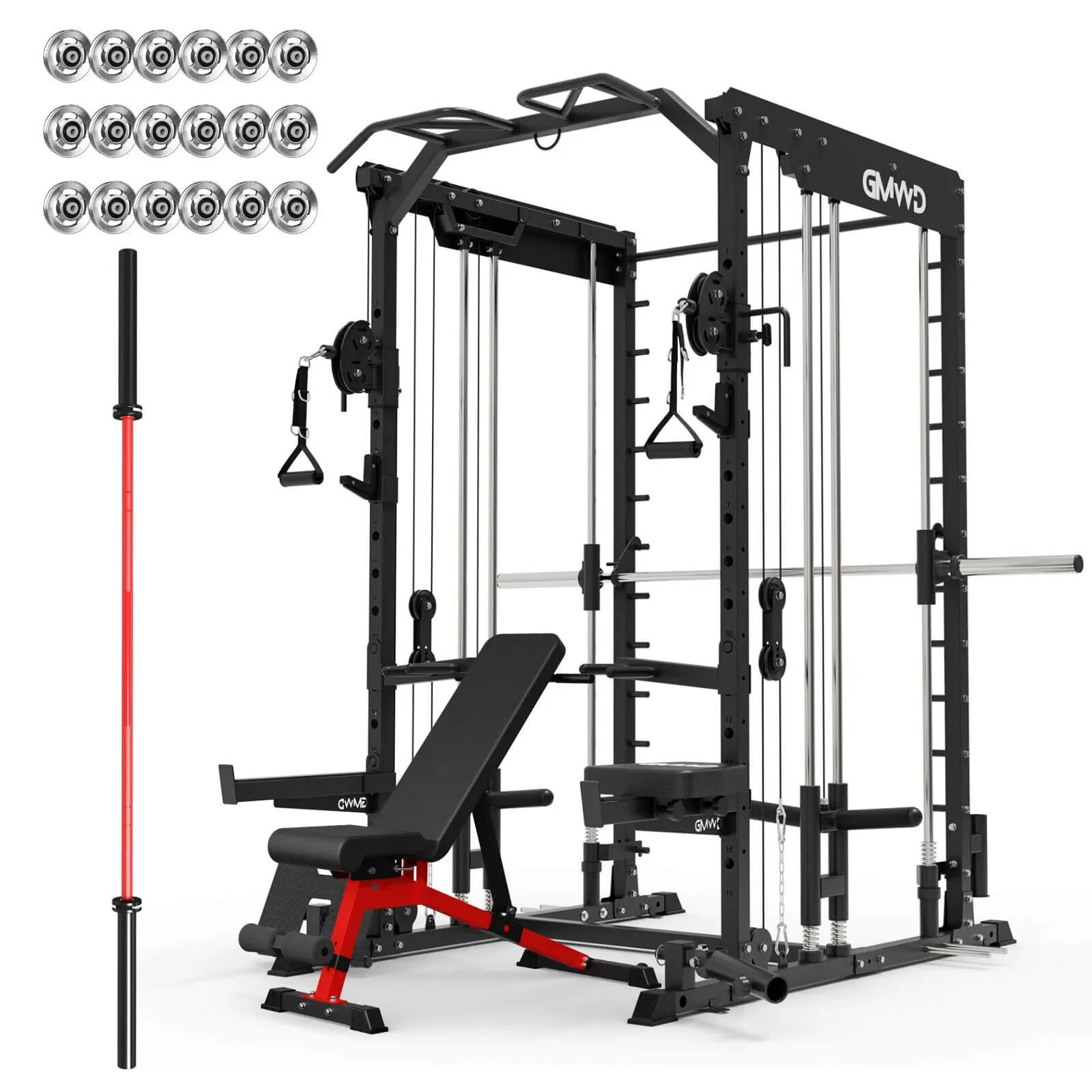 Dual Action Smith Machine with Functional Trainer SM01