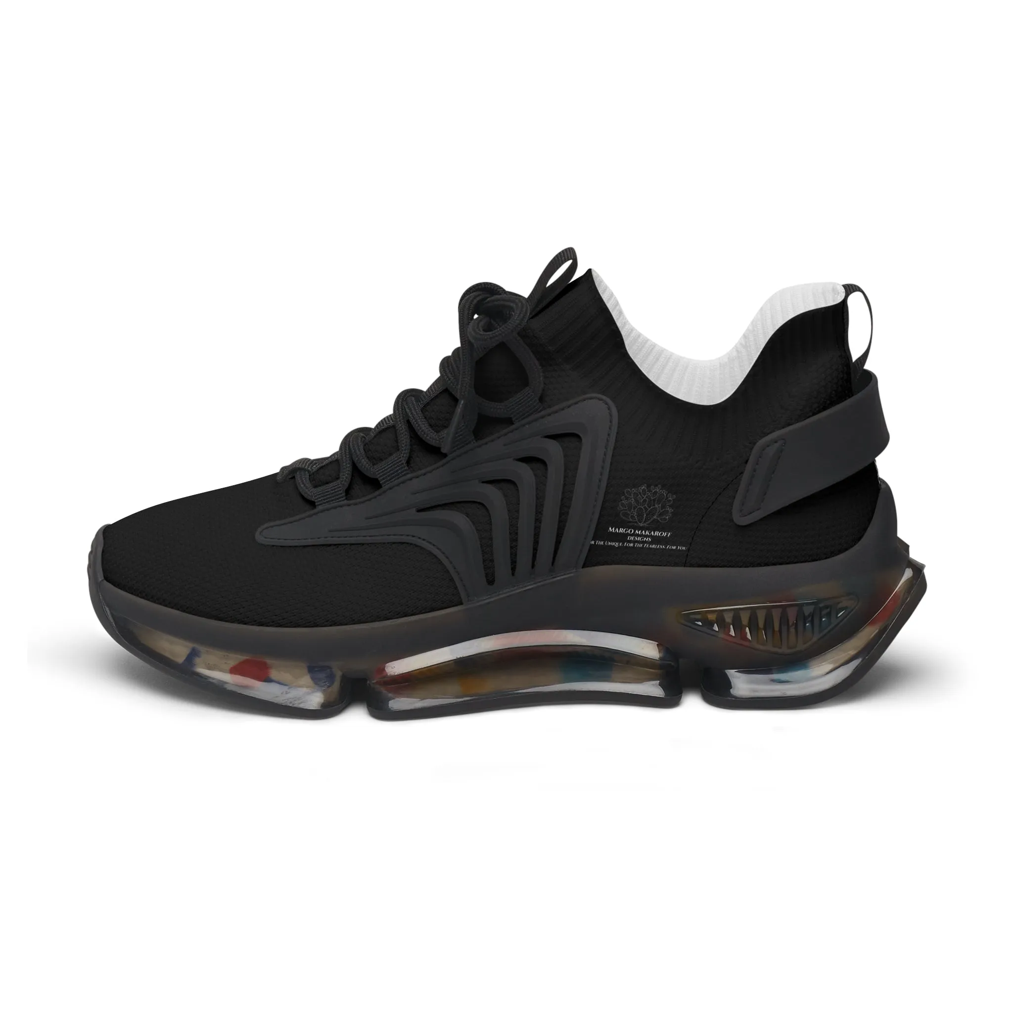 Elegant Women's Mesh Sneakers for Active Lifestyle Monochrome by Margo Makaroff - Personalization Available