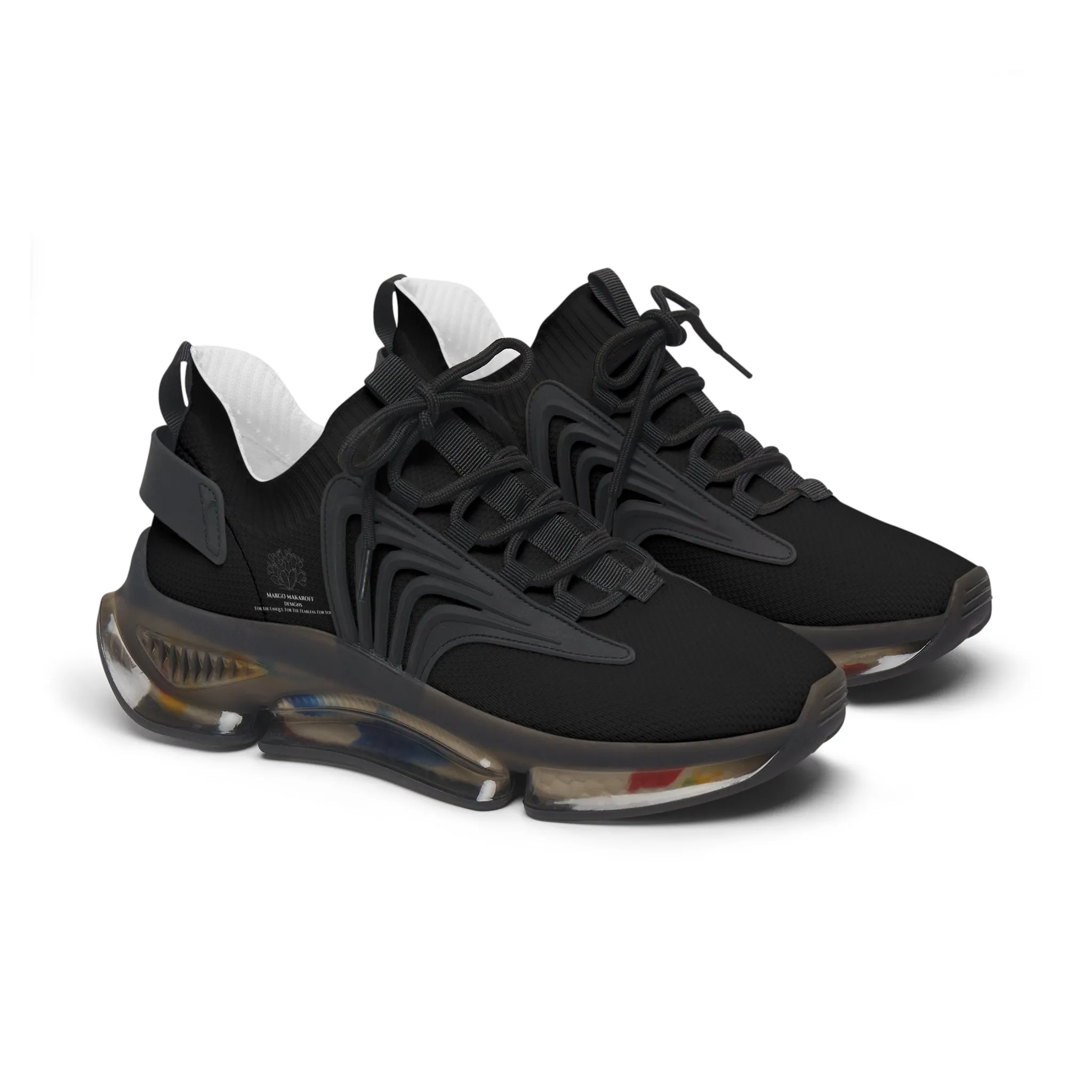 Elegant Women's Mesh Sneakers for Active Lifestyle Monochrome by Margo Makaroff - Personalization Available