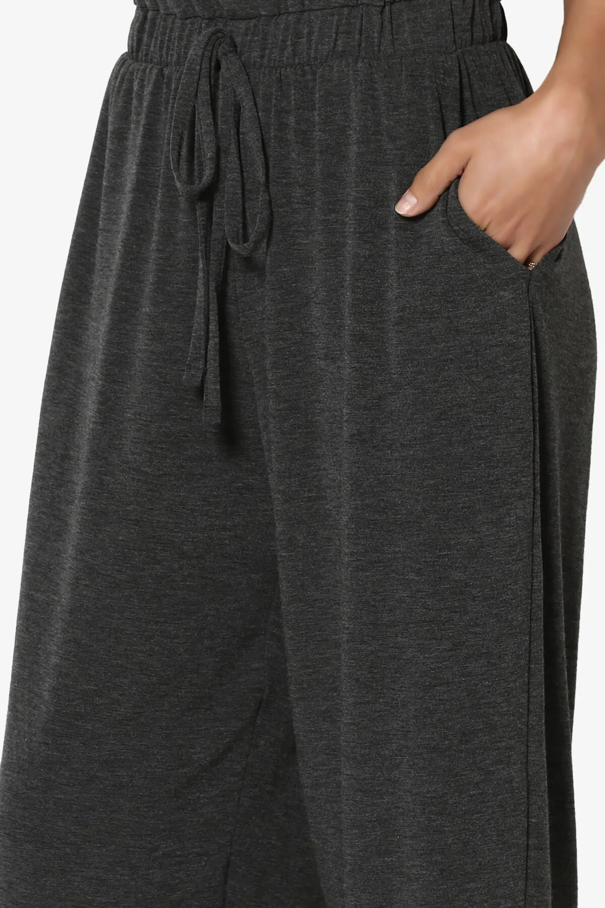 Entrada Button Scoop Neck Tank Jogger Jumpsuit PLUS