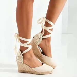 Espadrille Ankle-Strap Sandals