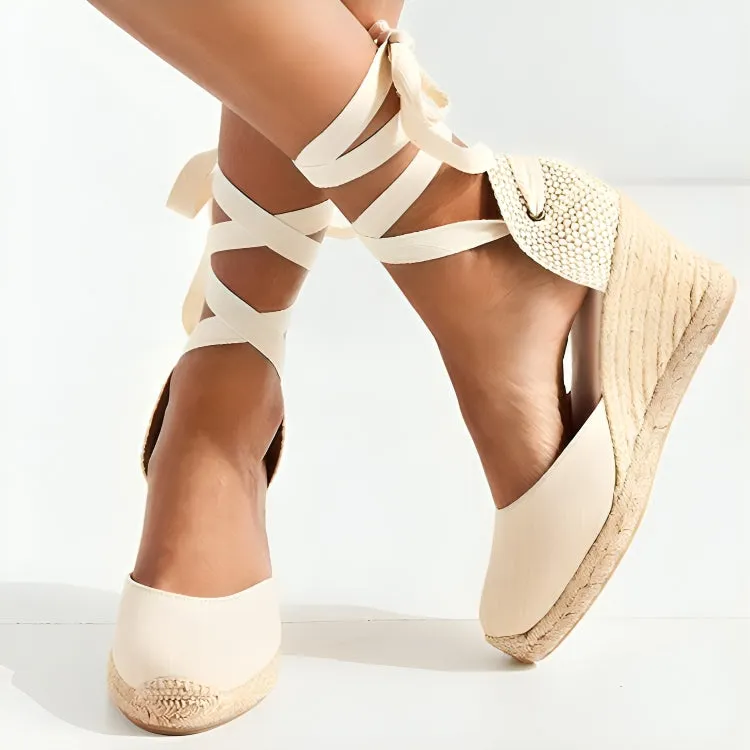 Espadrille Ankle-Strap Sandals