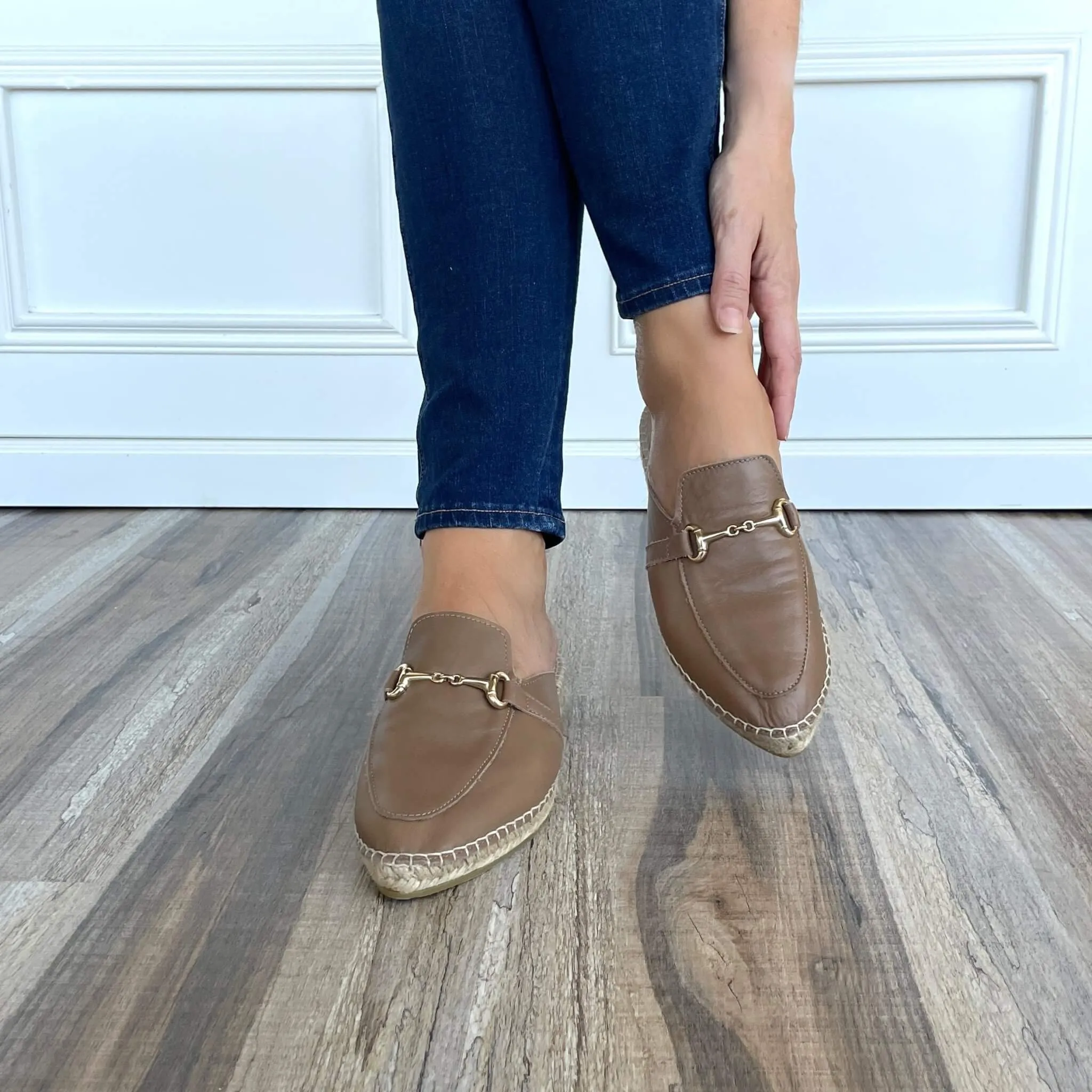 Espadrille Mule in Mocha