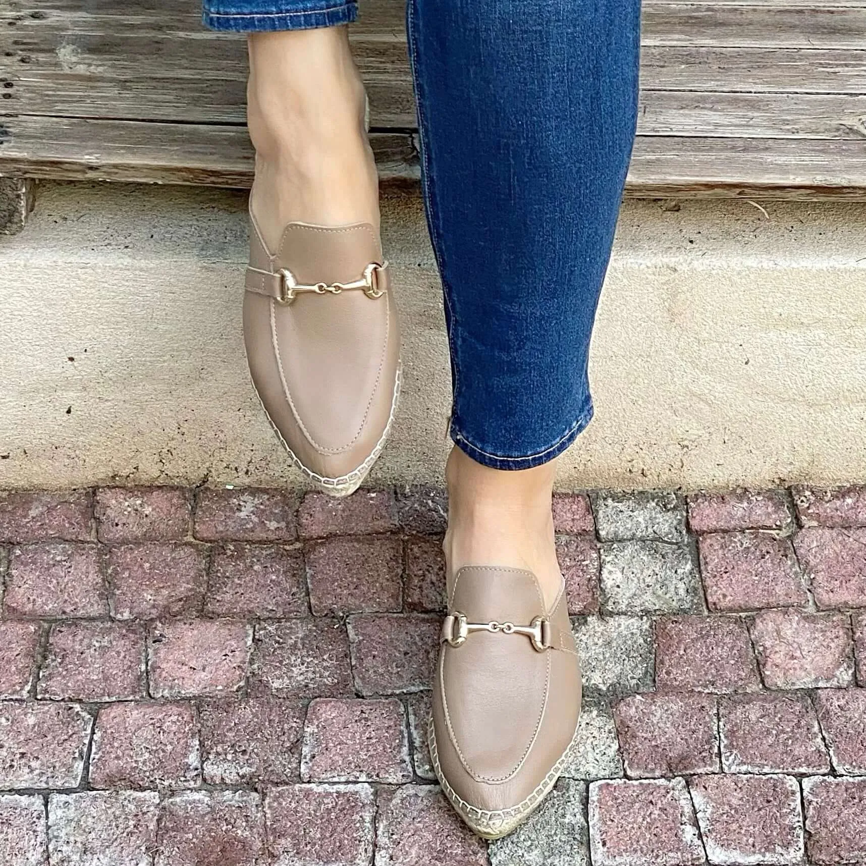 Espadrille Mule in Mocha