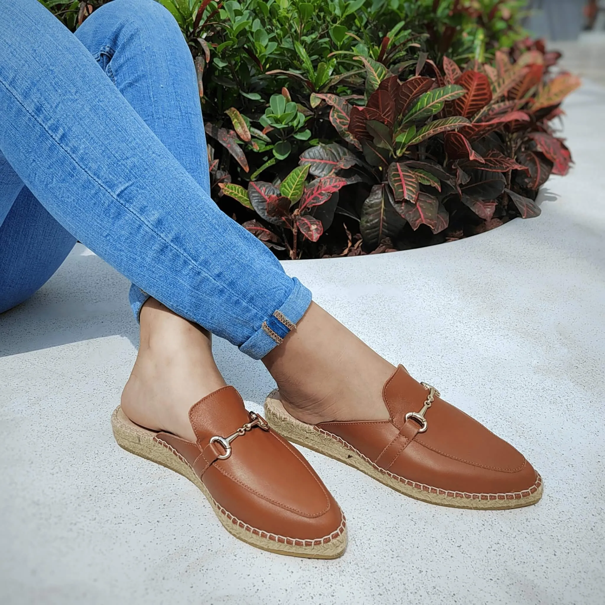 Espadrille Mule in Tan