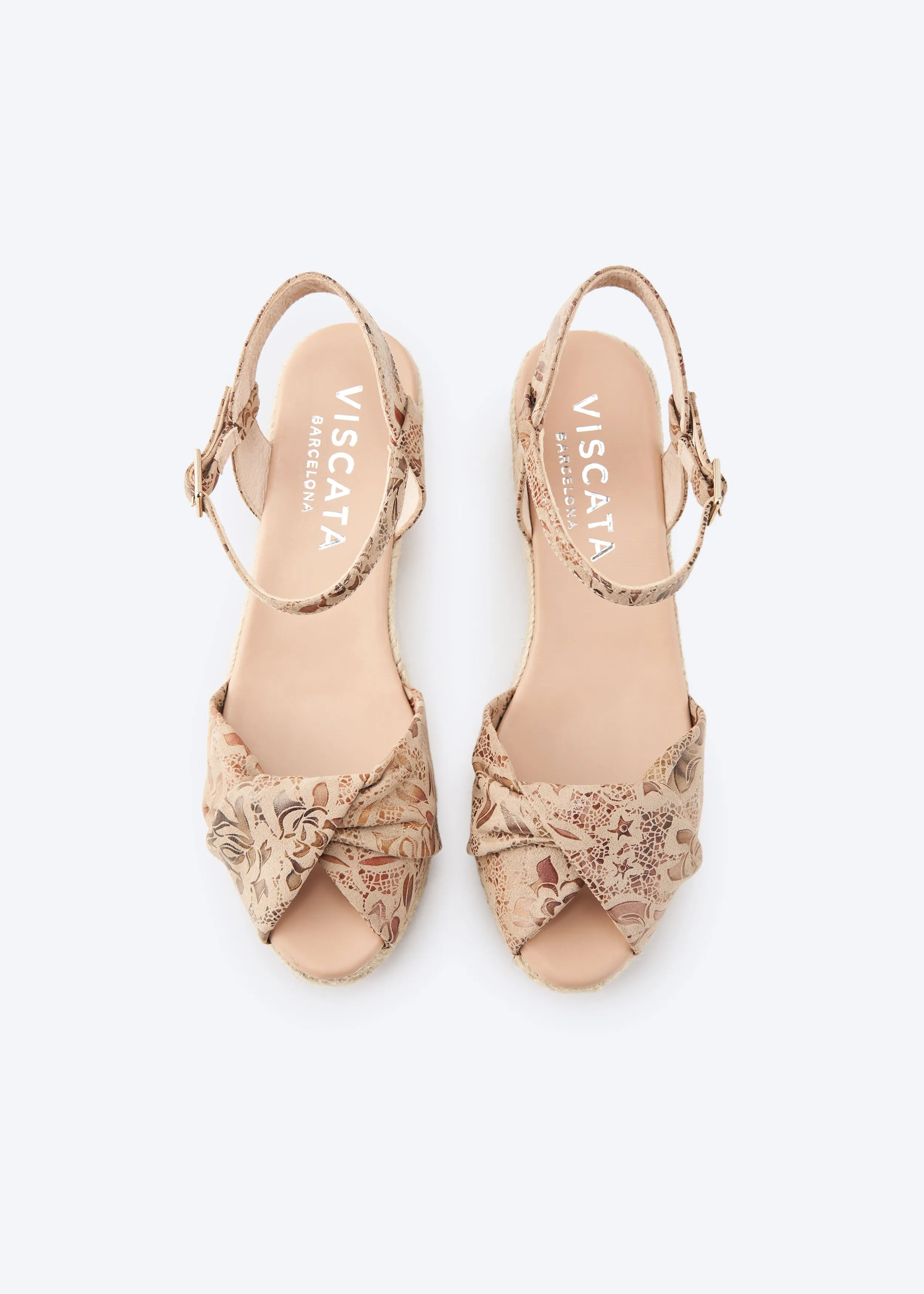 Farella Limited Edition Canvas Espadrille Sandal Wedges