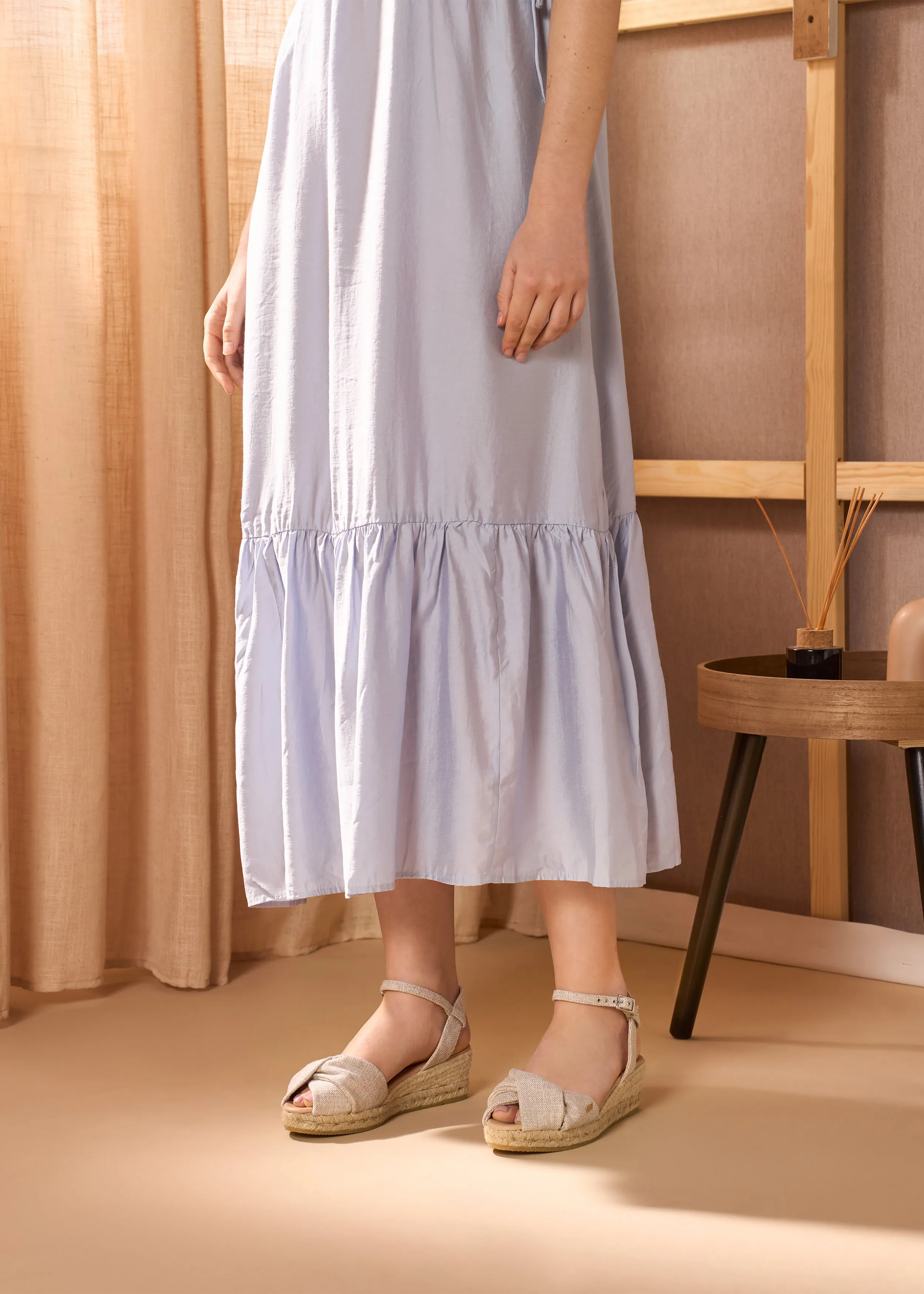 Farella Limited Edition Canvas Espadrille Sandal Wedges