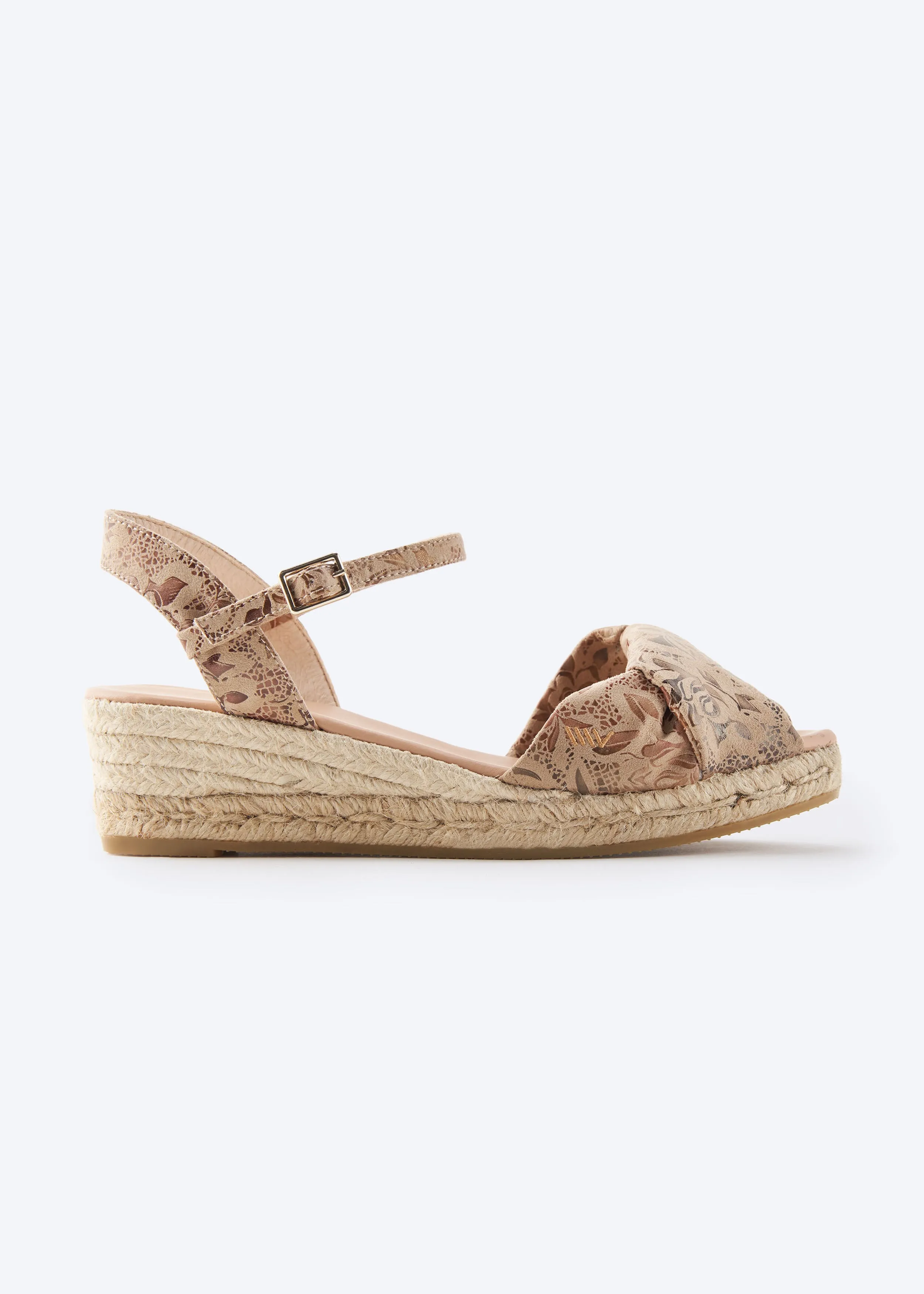 Farella Limited Edition Canvas Espadrille Sandal Wedges