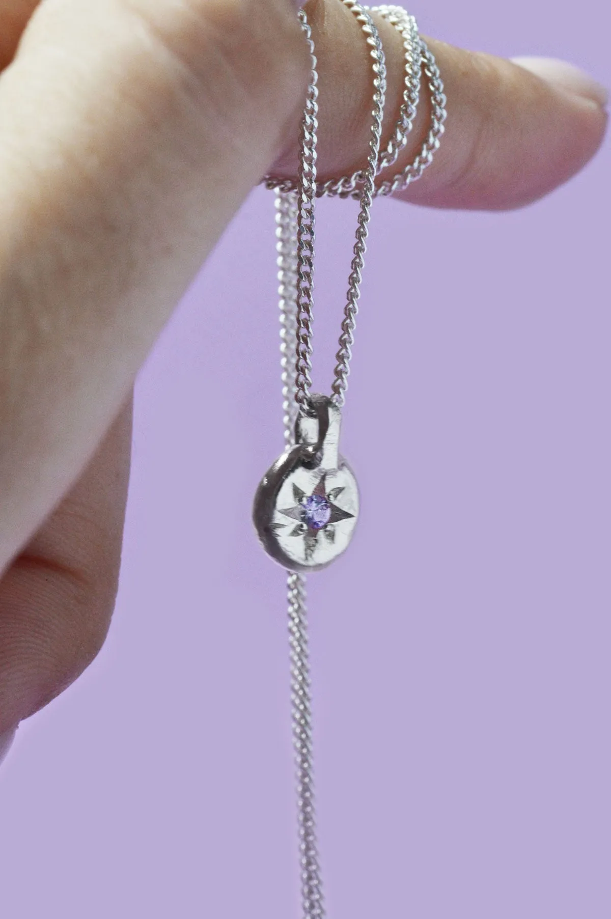 Fay Amethyst Silver Pendant