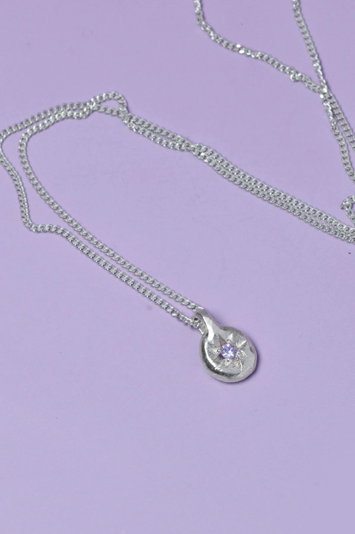 Fay Amethyst Silver Pendant