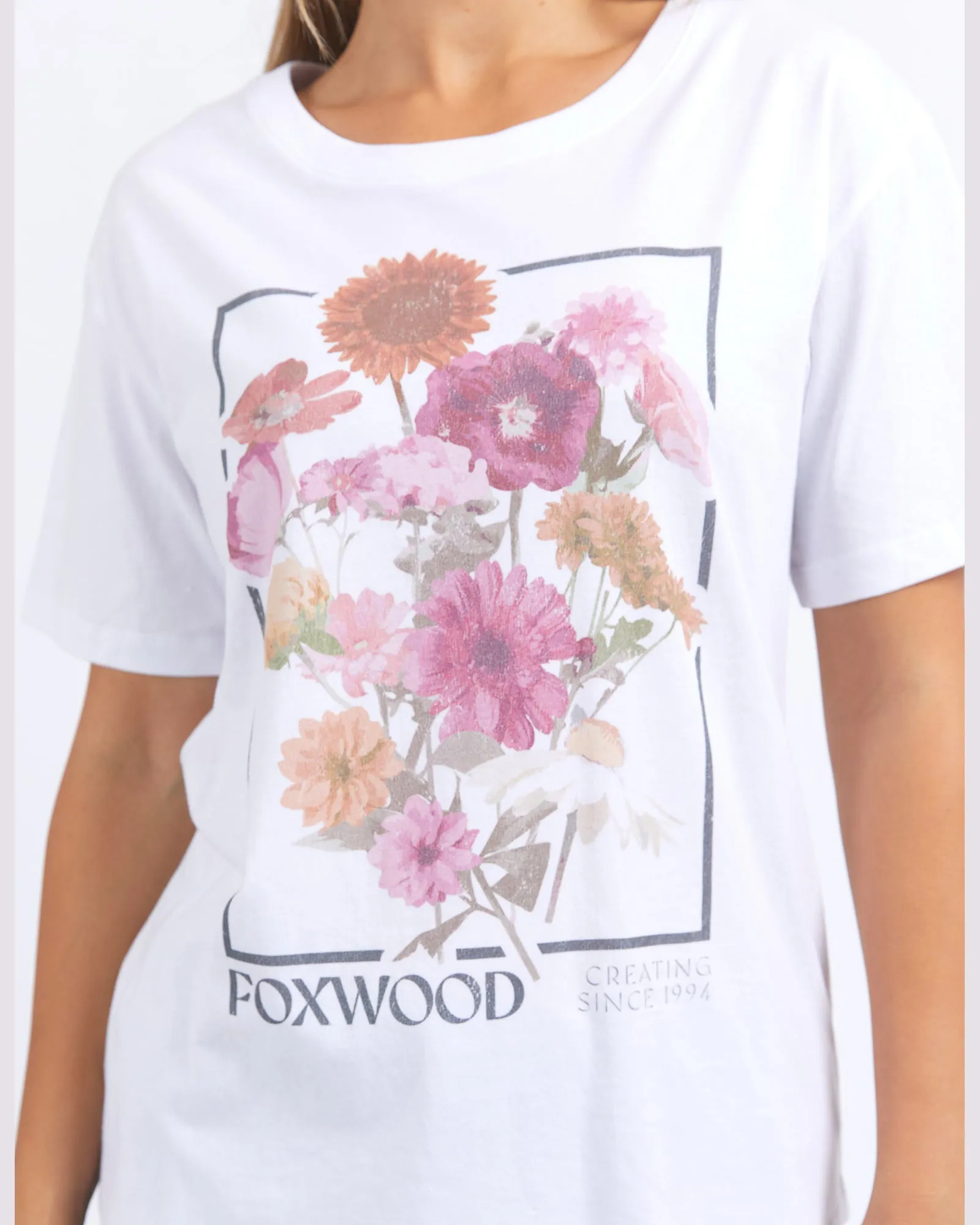 Foxwood In Bloom Tee - White