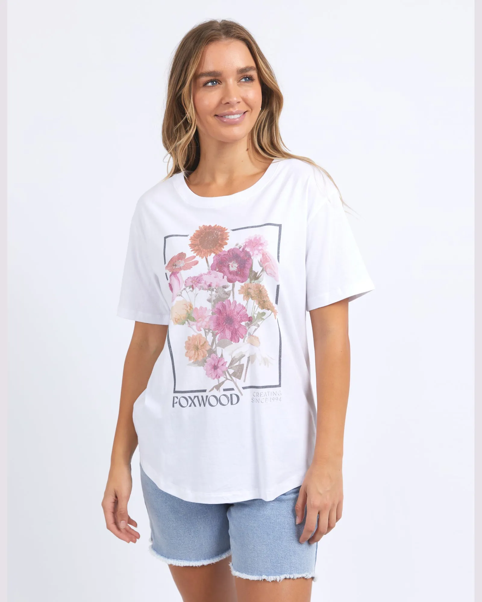Foxwood In Bloom Tee - White