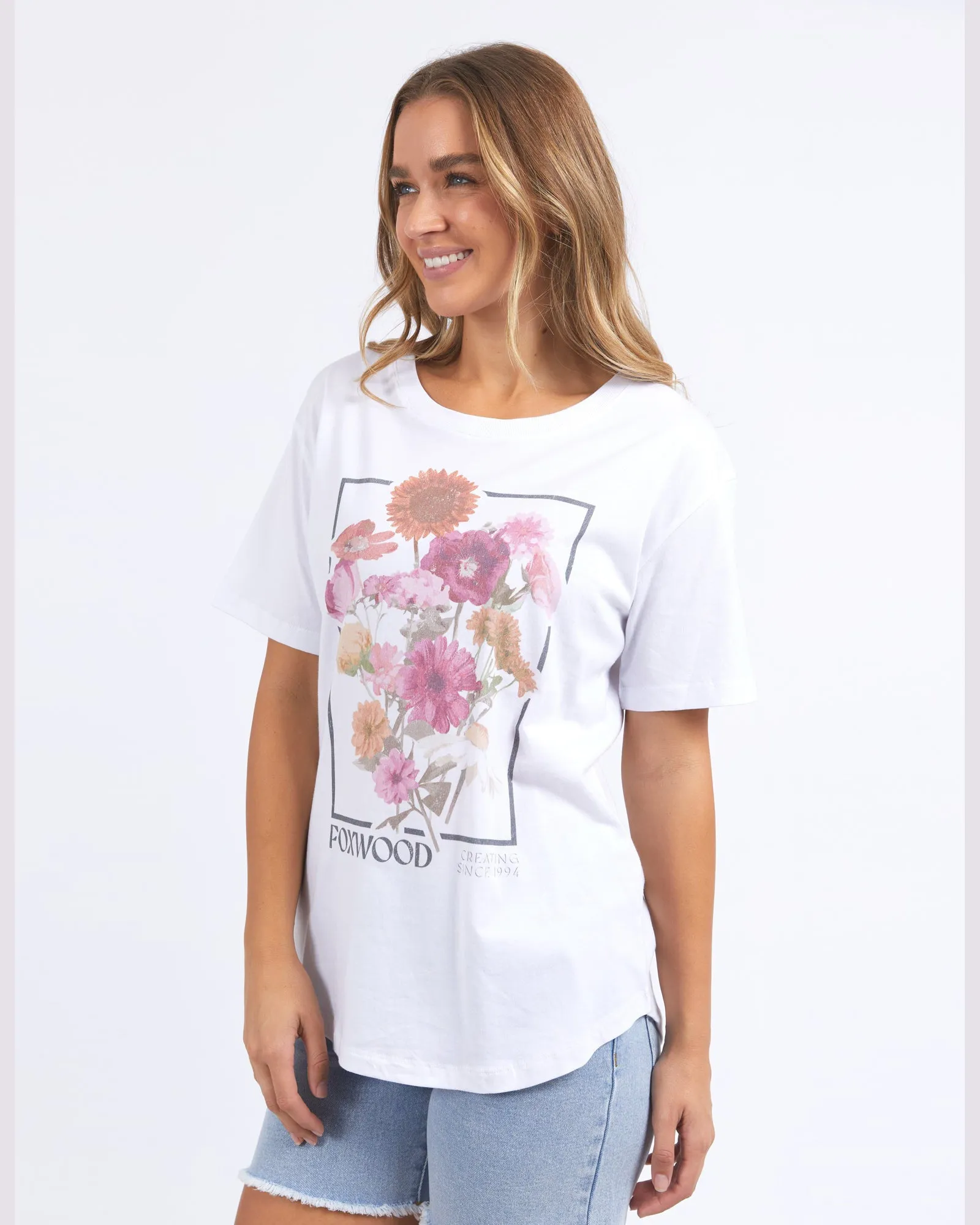 Foxwood In Bloom Tee - White