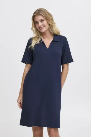 Fransa Aurora dress in navy